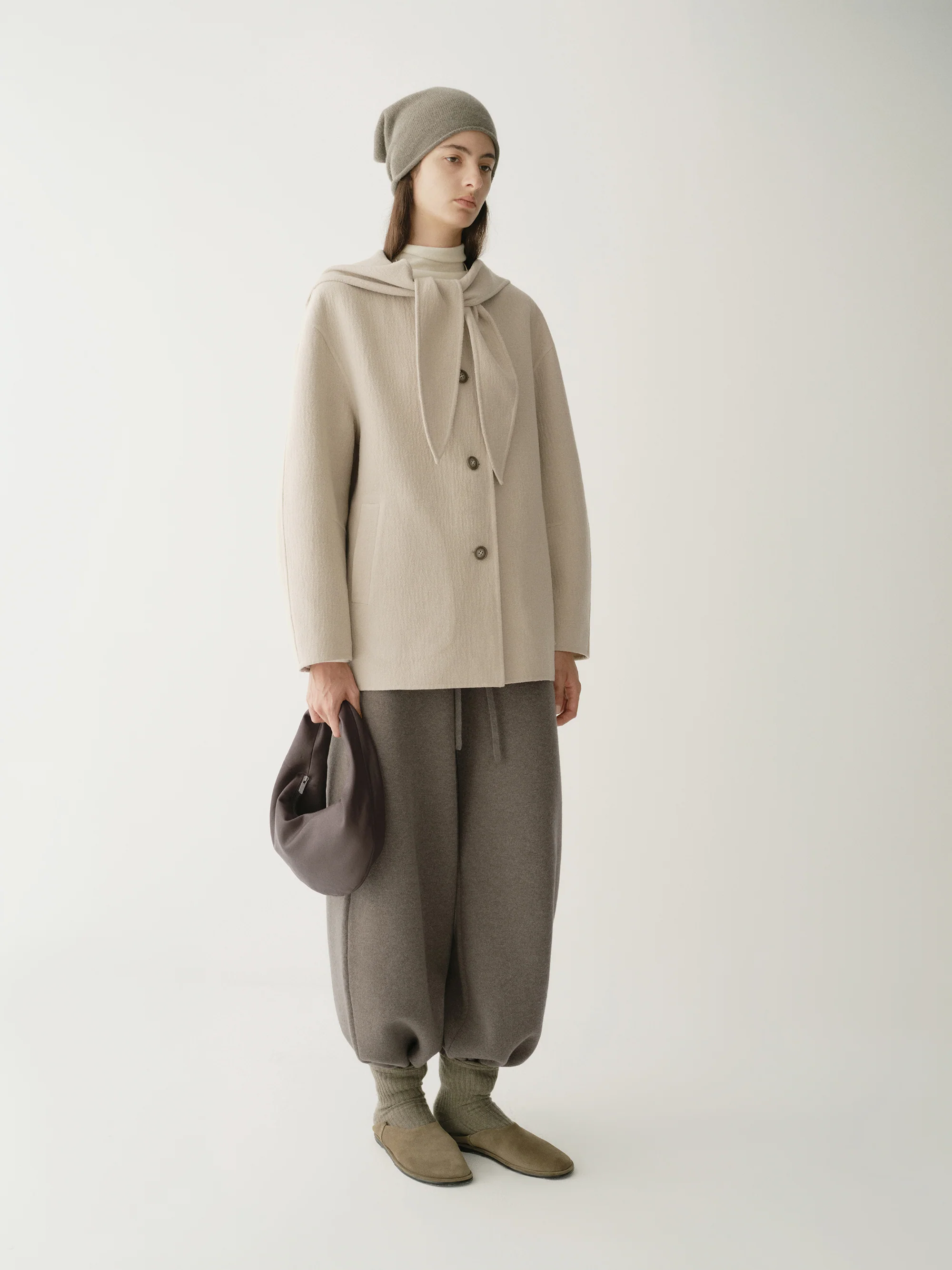 Mini Top-handle Moon Bag - Image 10