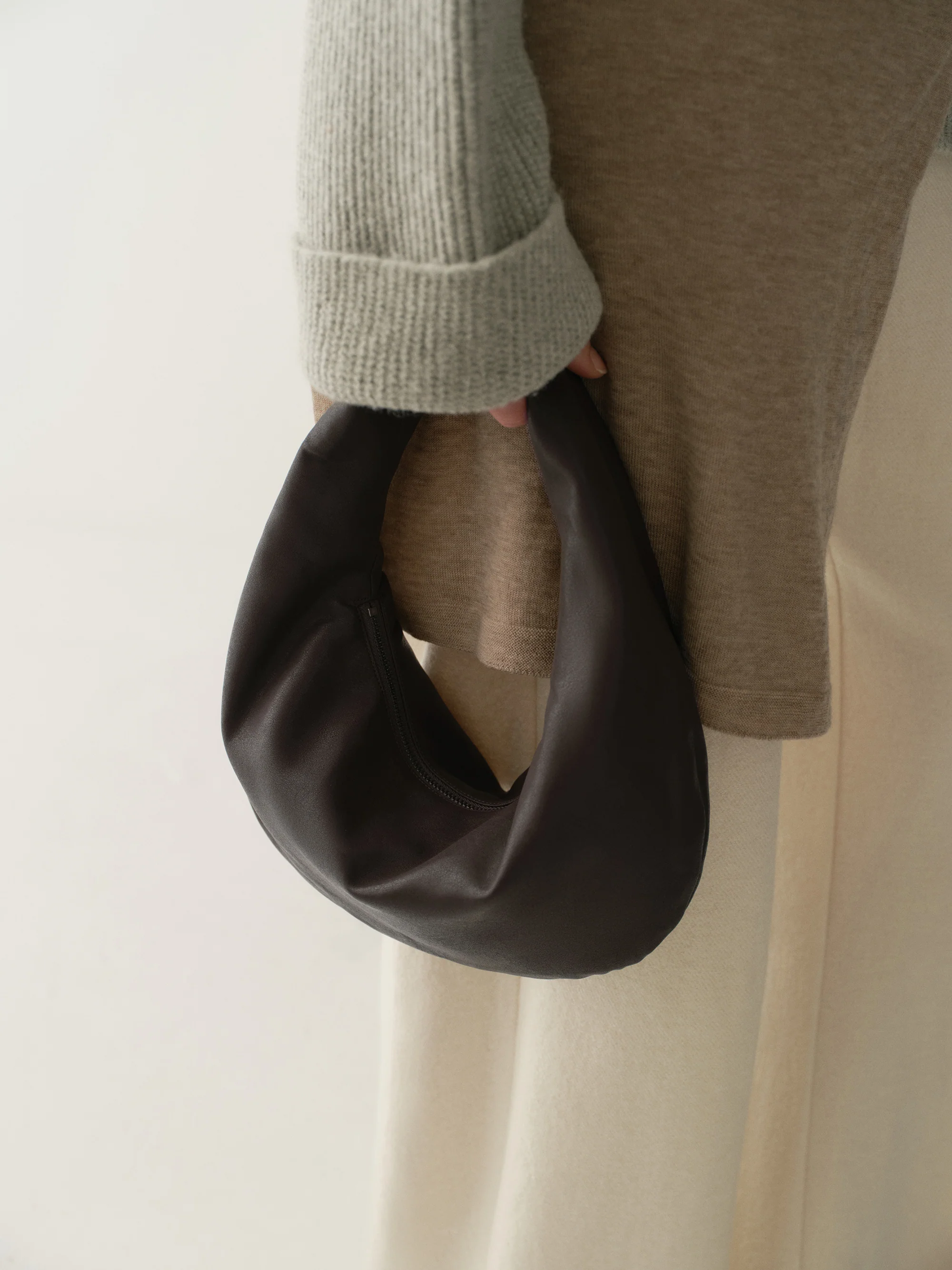 Mini Top-handle Moon Bag - Image 13