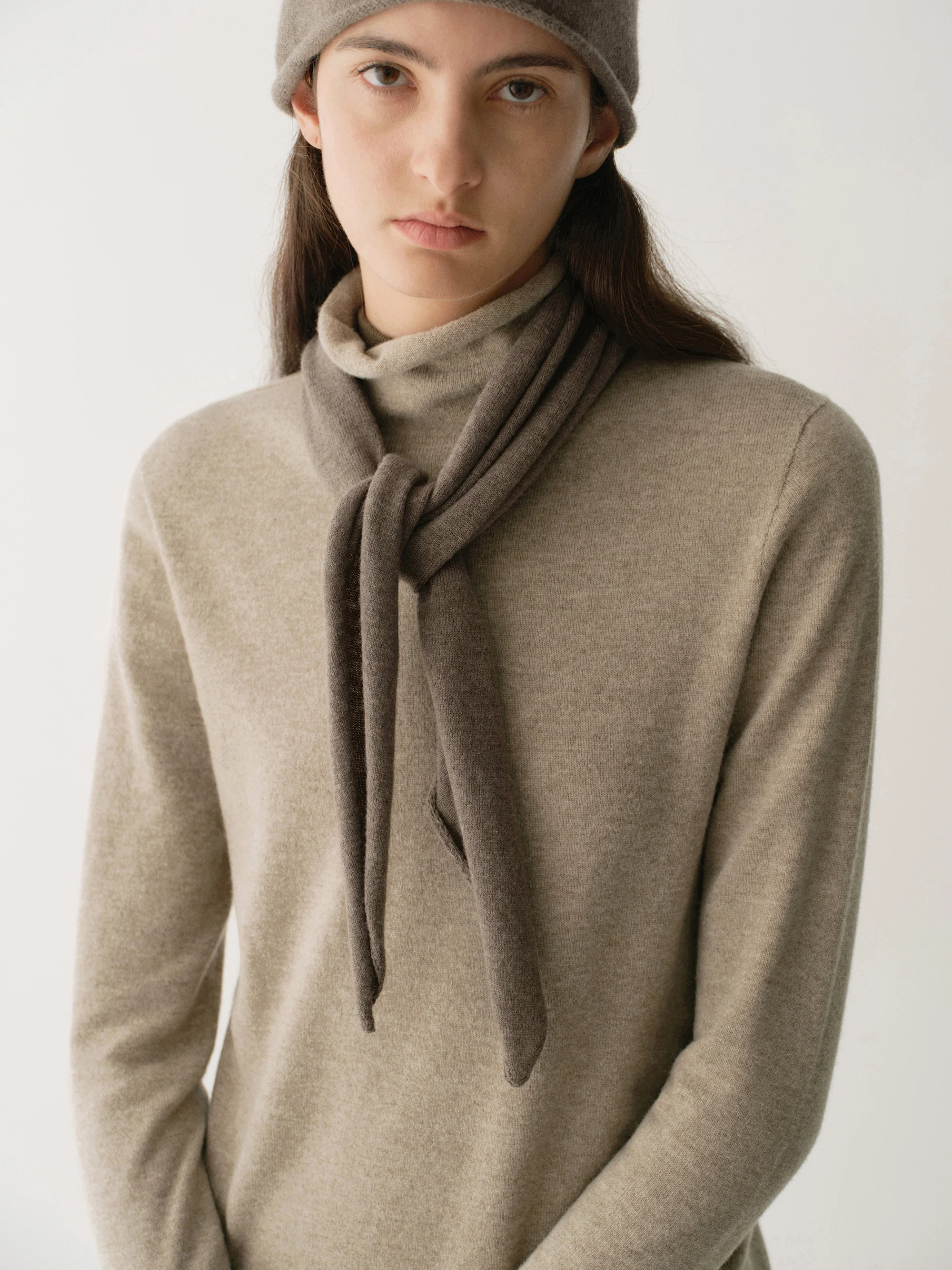 Nautical Striped Knit Triangle Scarf - Image 13