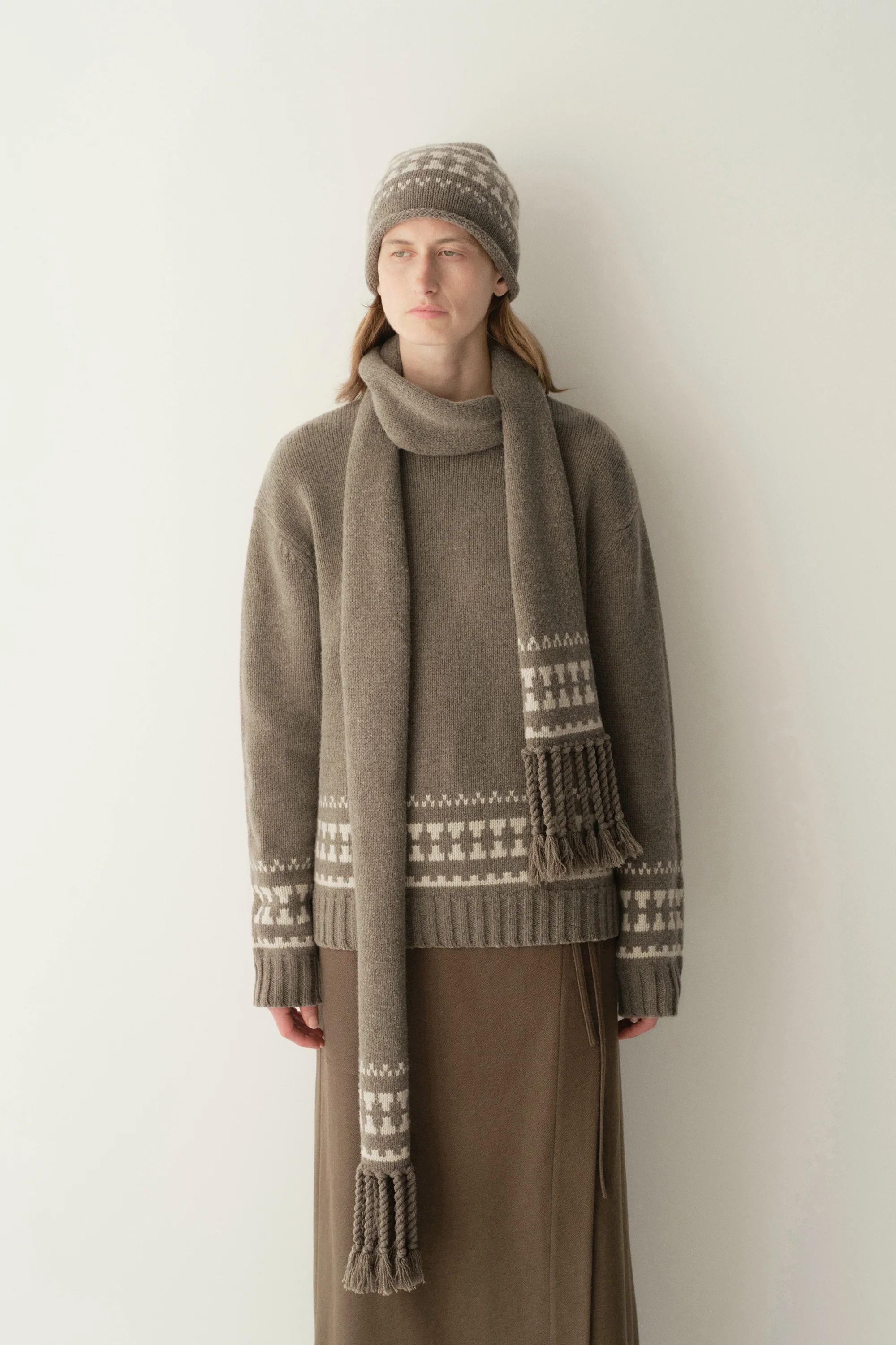 Fair Isle Handwovn Scarf - Image 13