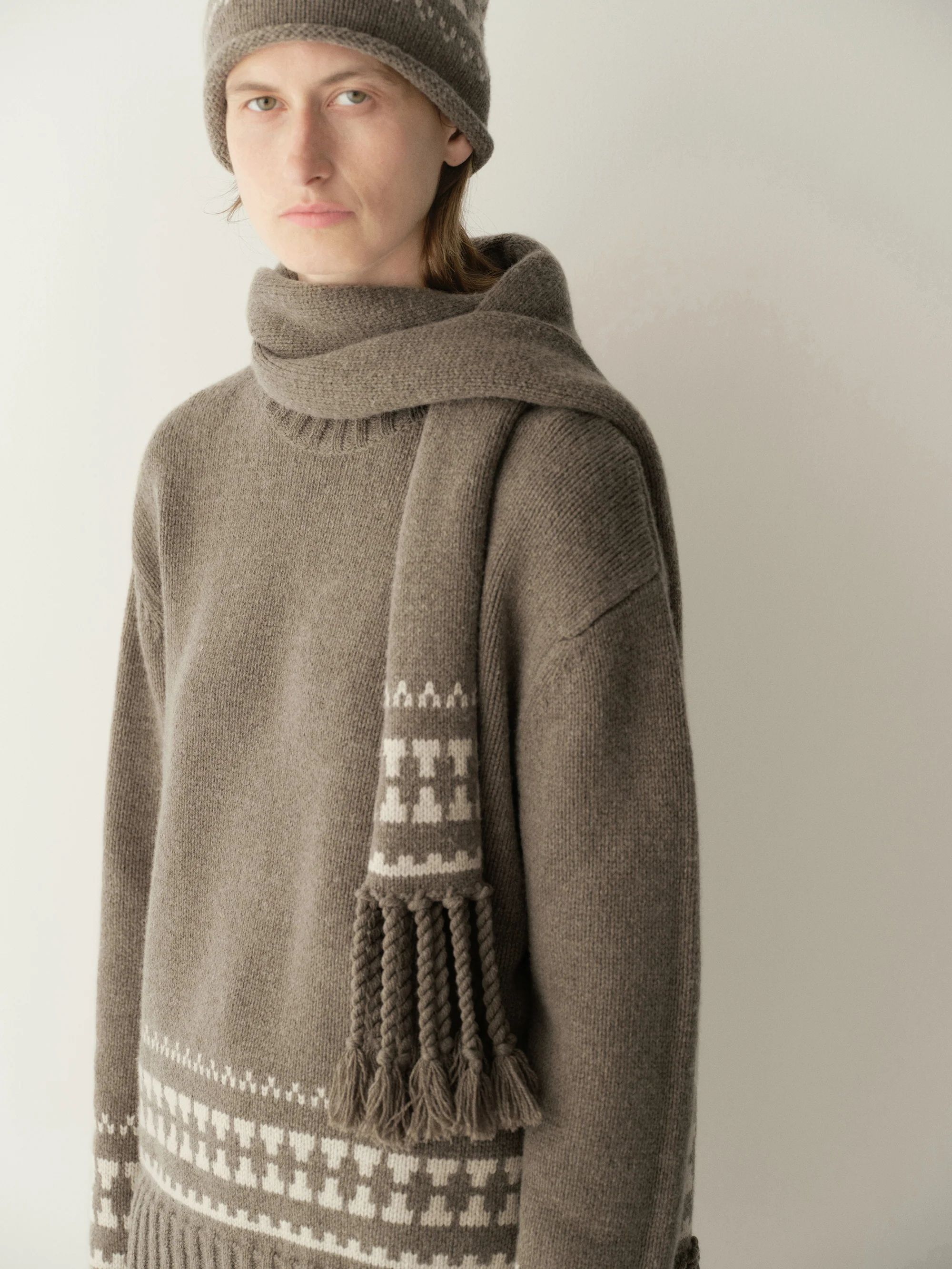Fair Isle Handwovn Scarf - Image 14