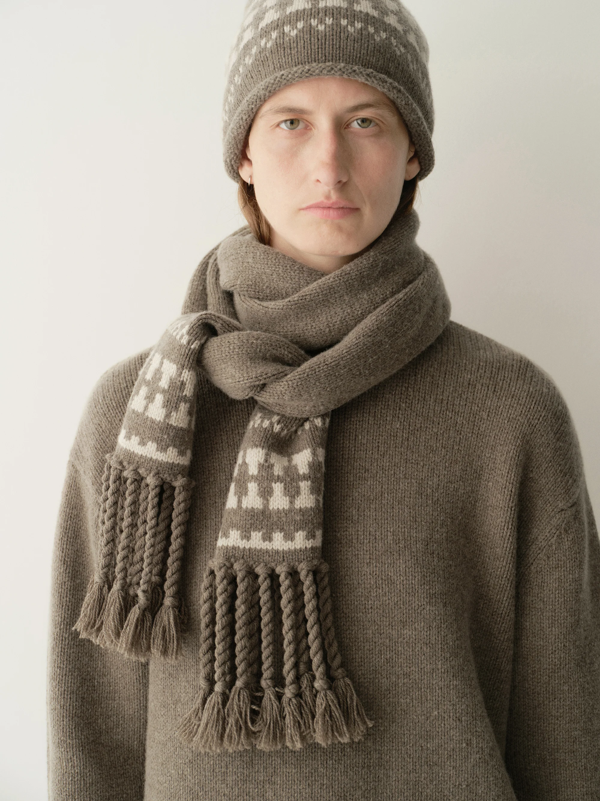 Fair Isle Handwovn Scarf - Image 16