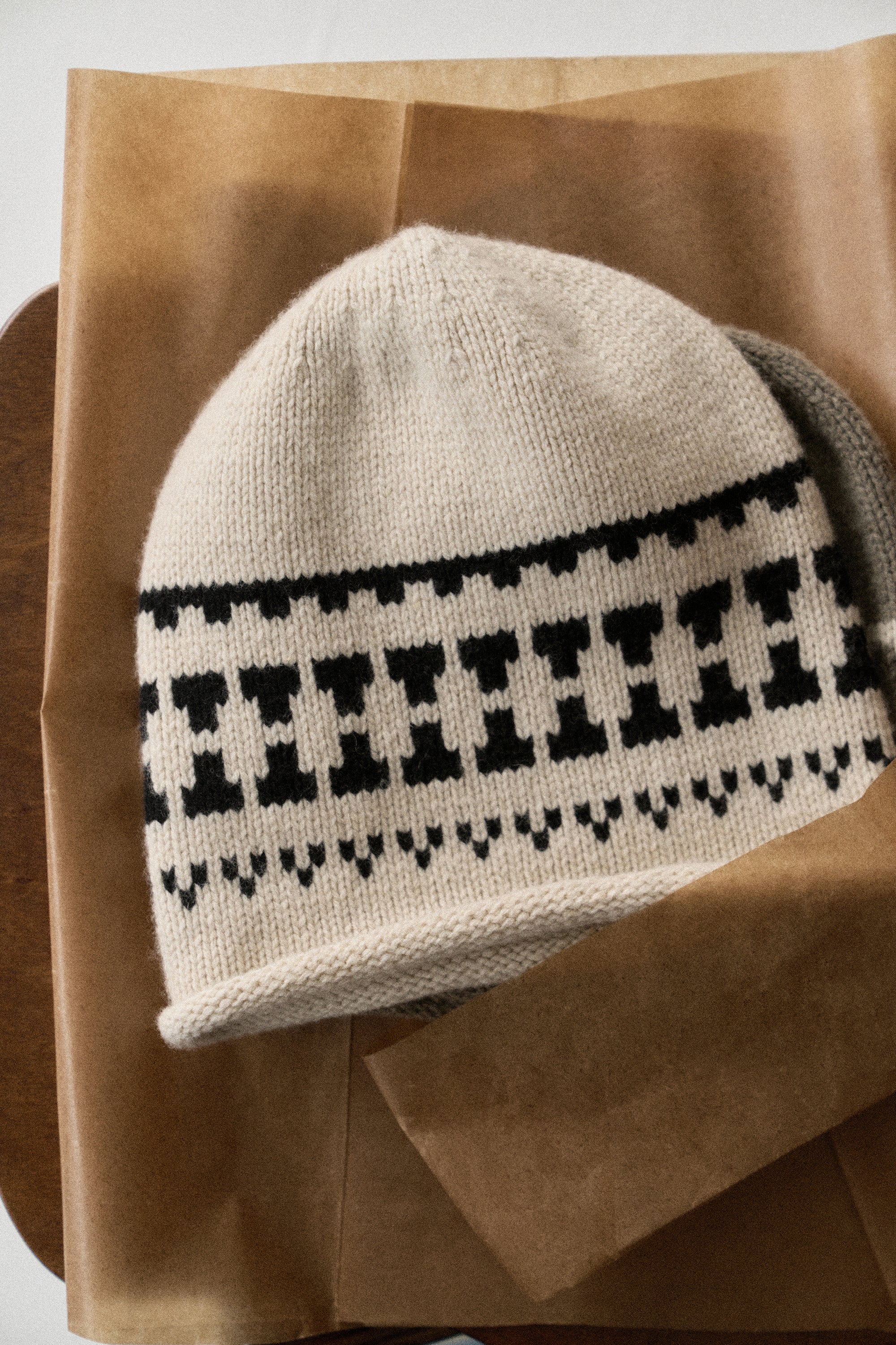 Fair Isle Knitted Beanie - Image 10