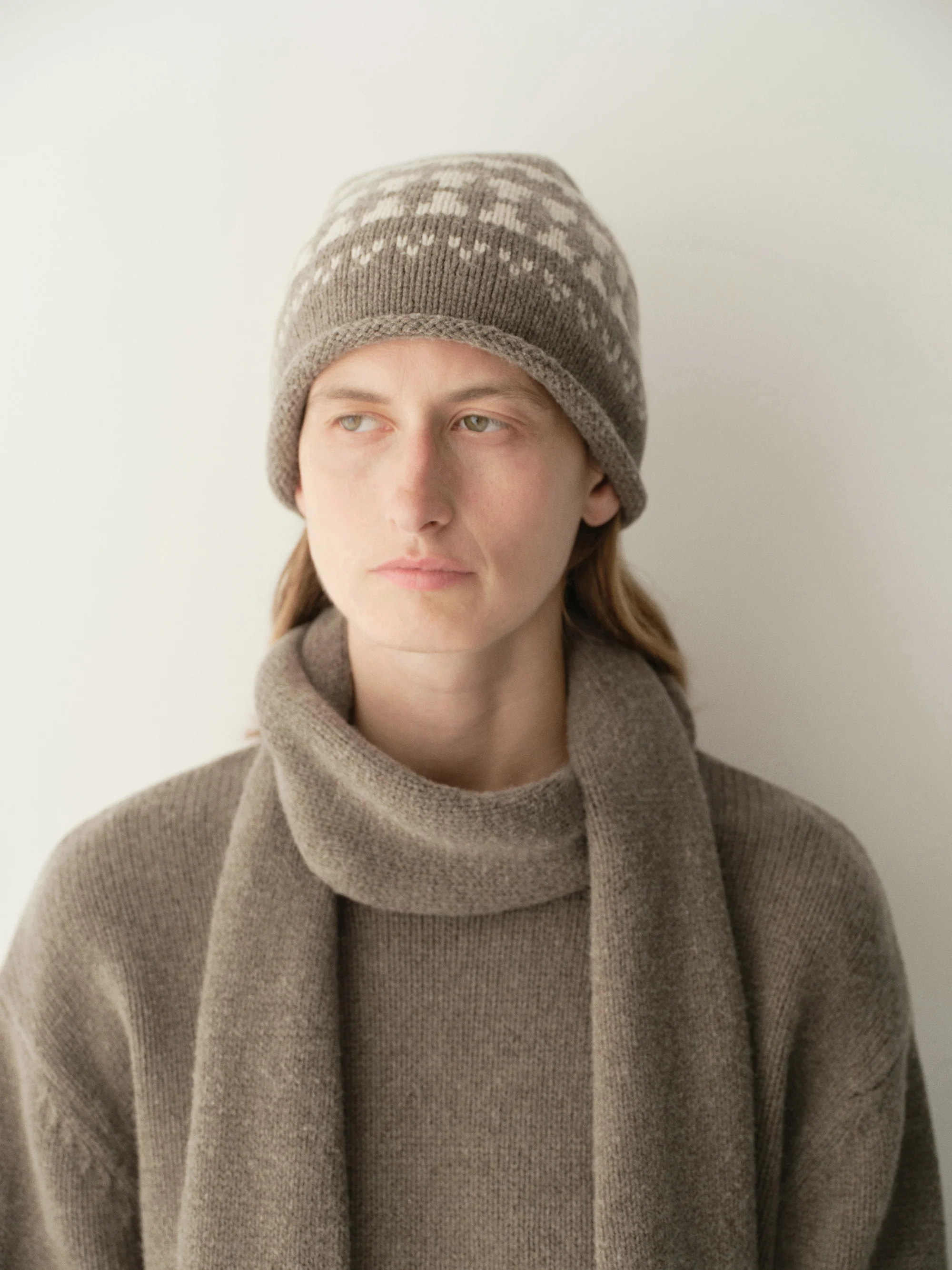 Fair Isle Knitted Beanie - Image 11