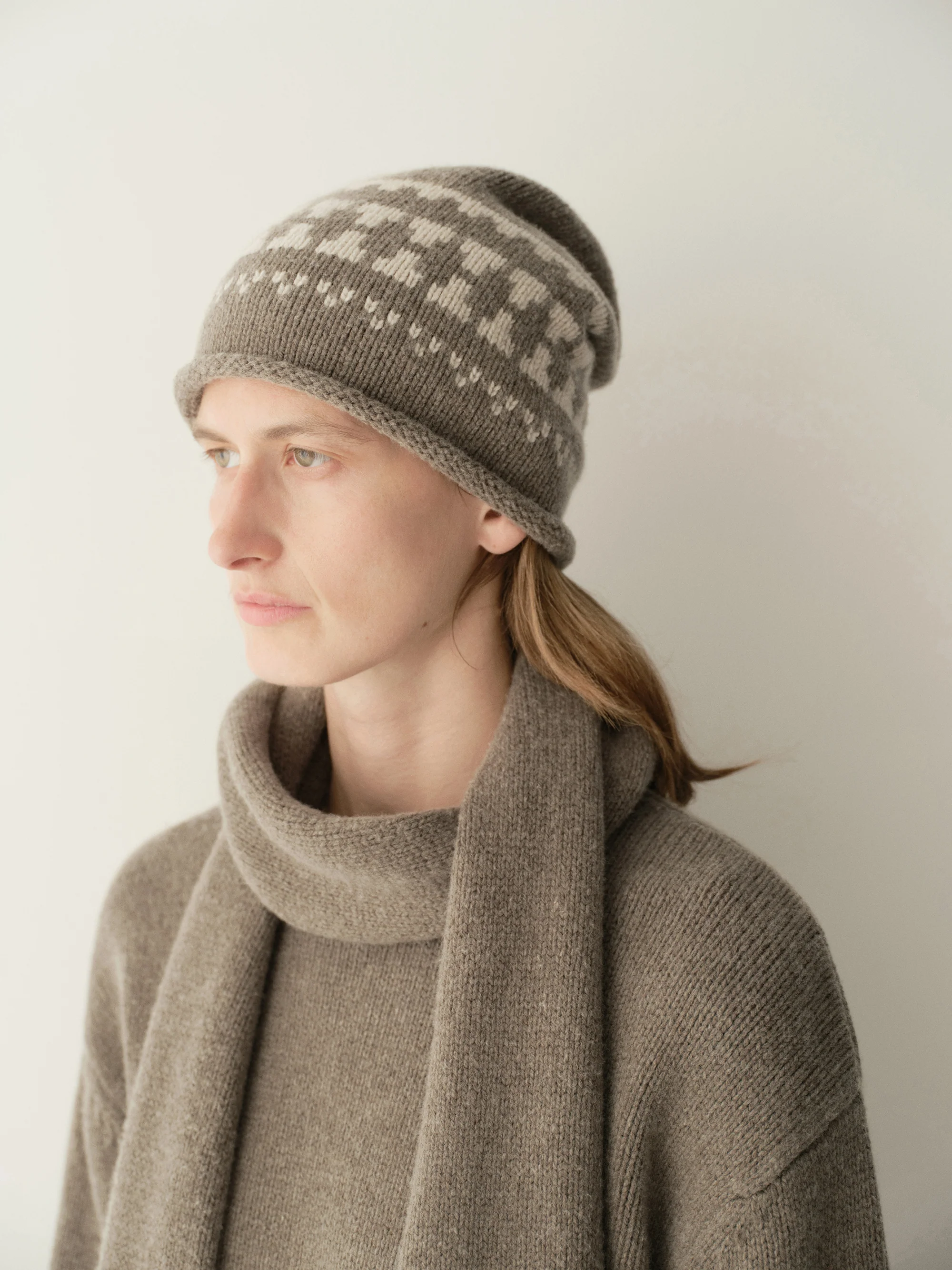 Fair Isle Knitted Beanie - Image 12