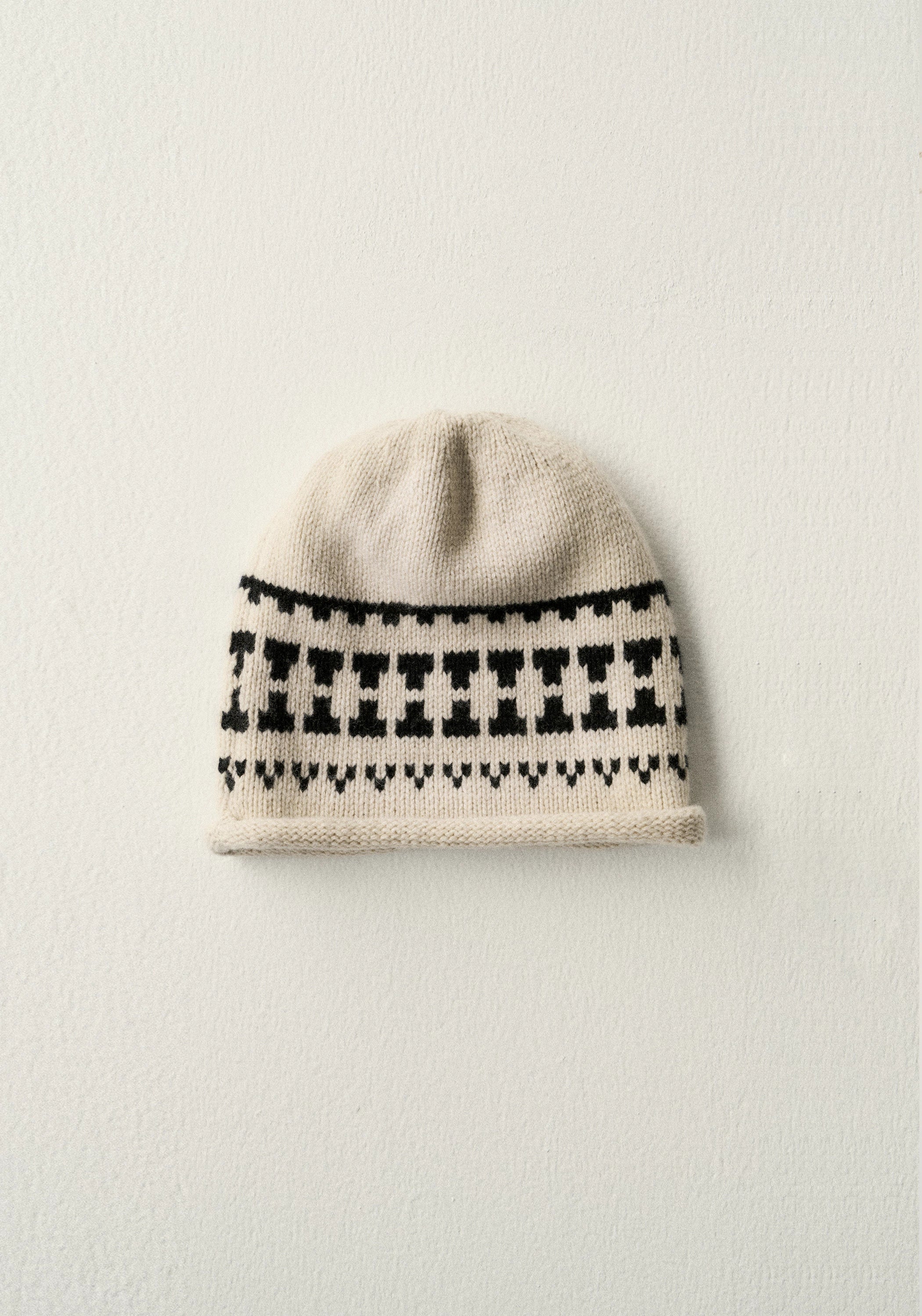 Fair Isle Knitted Beanie - Image 2