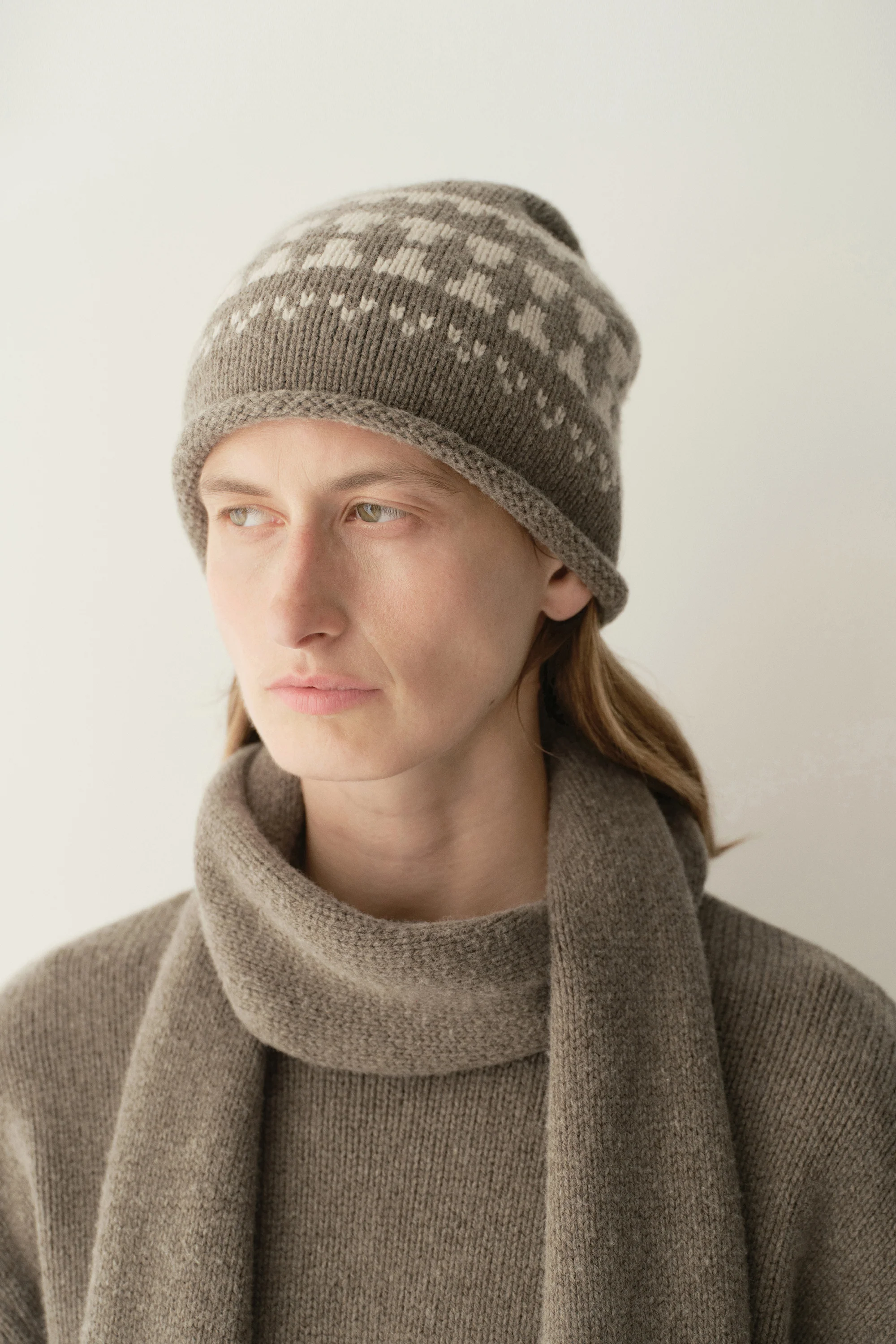 Fair Isle Knitted Beanie - Image 4