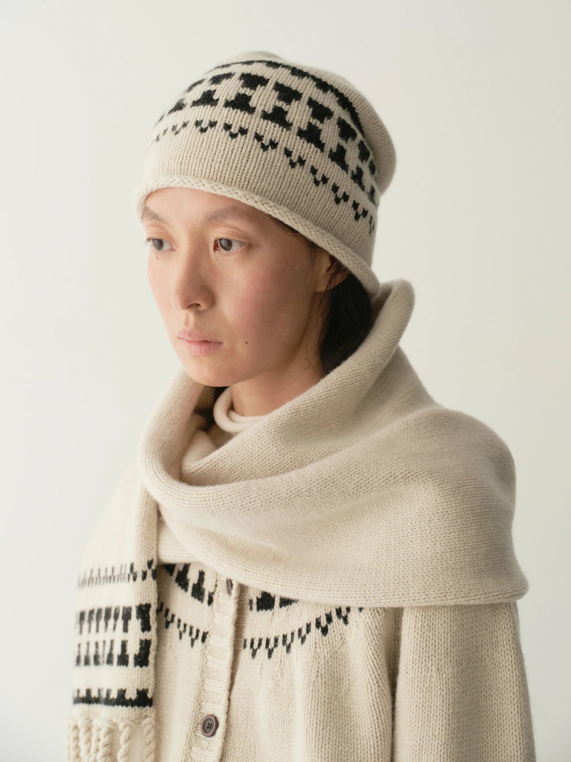 Fair Isle Knitted Beanie - Image 7