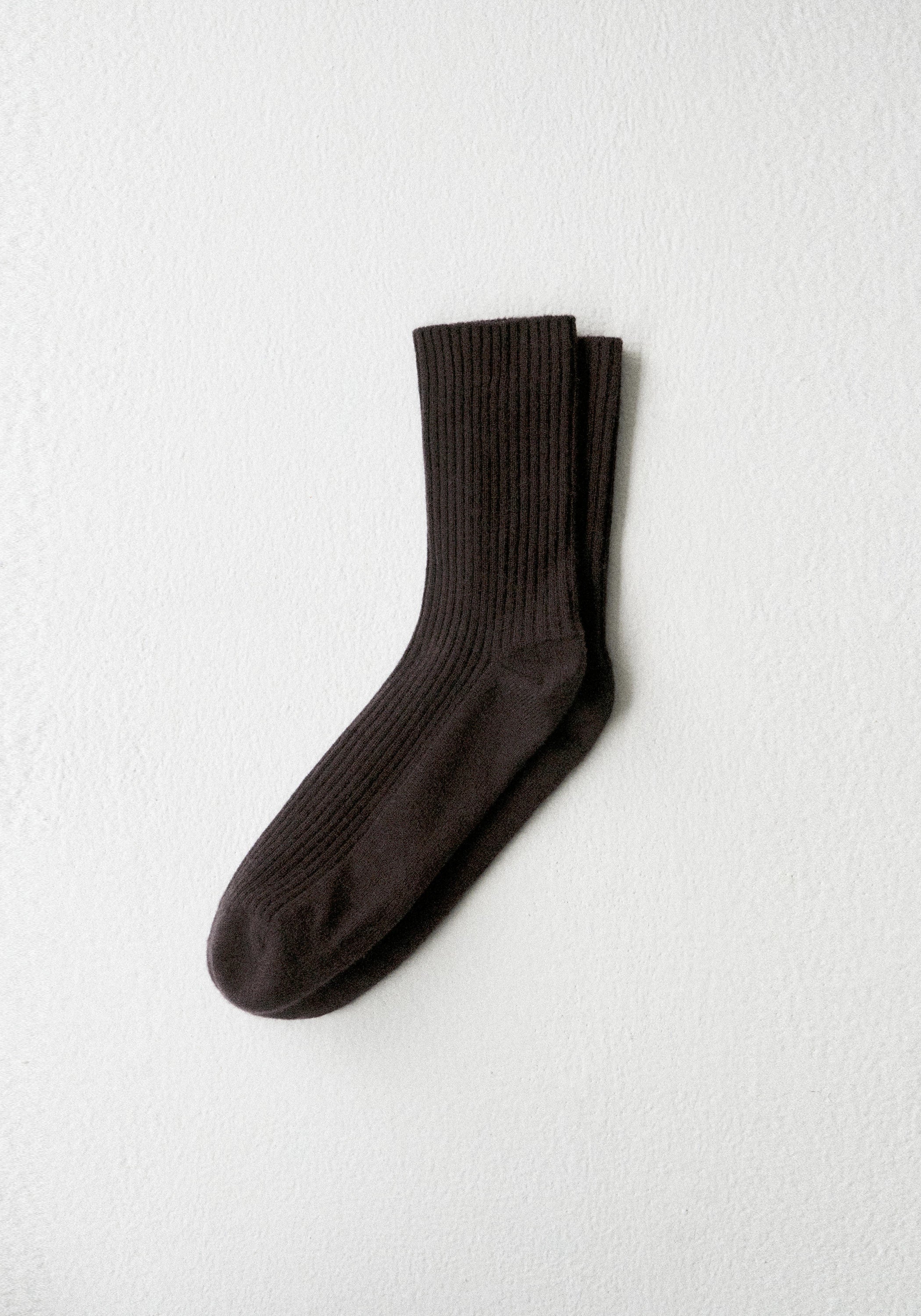 Wool Ribbed Knit Mid-calf Socks - Image 13