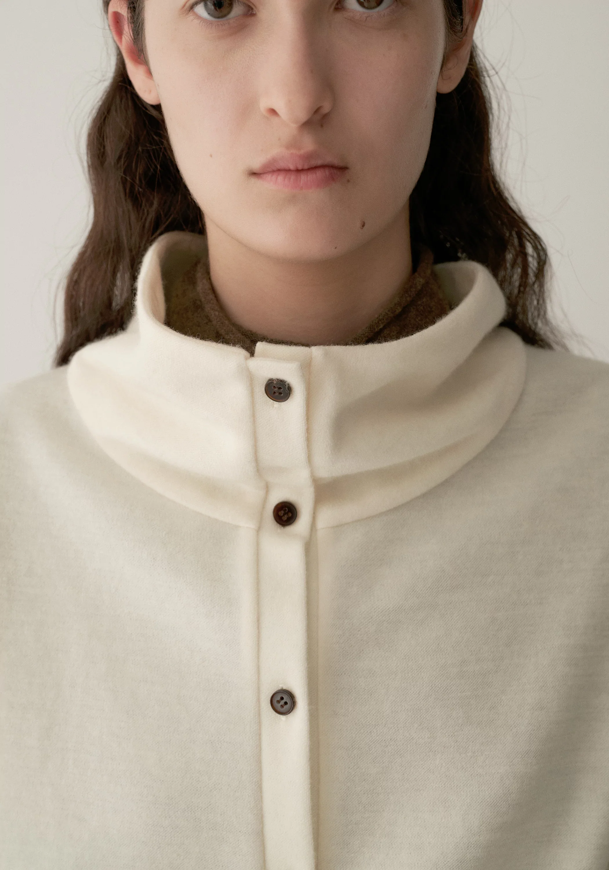 Gathered Knot-detail Turtleneck Knit Top - Image 9