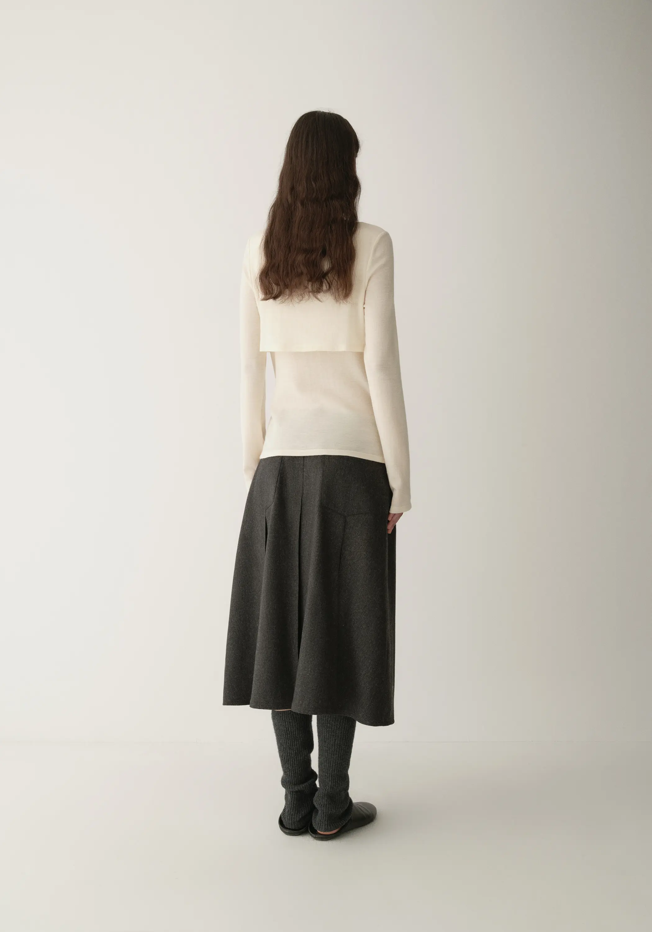 Merino wool layered-look T-shirt - Image 15