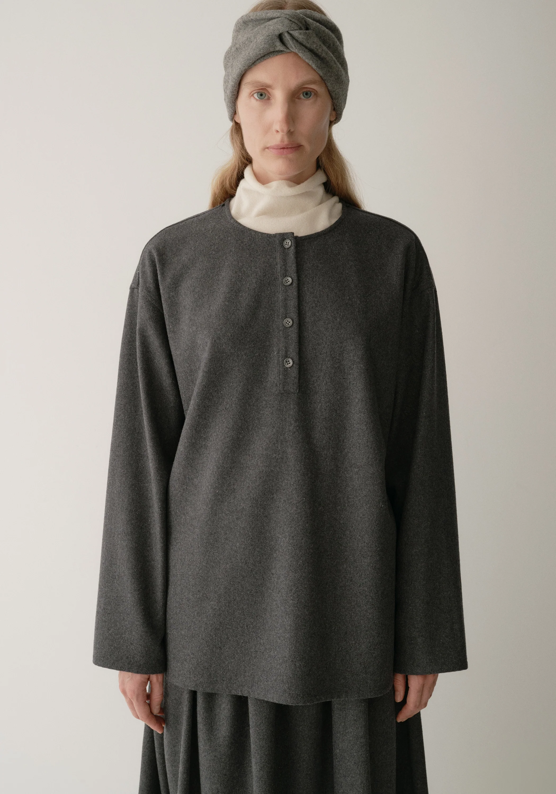 Scarf-tie Wool Top - Image 8