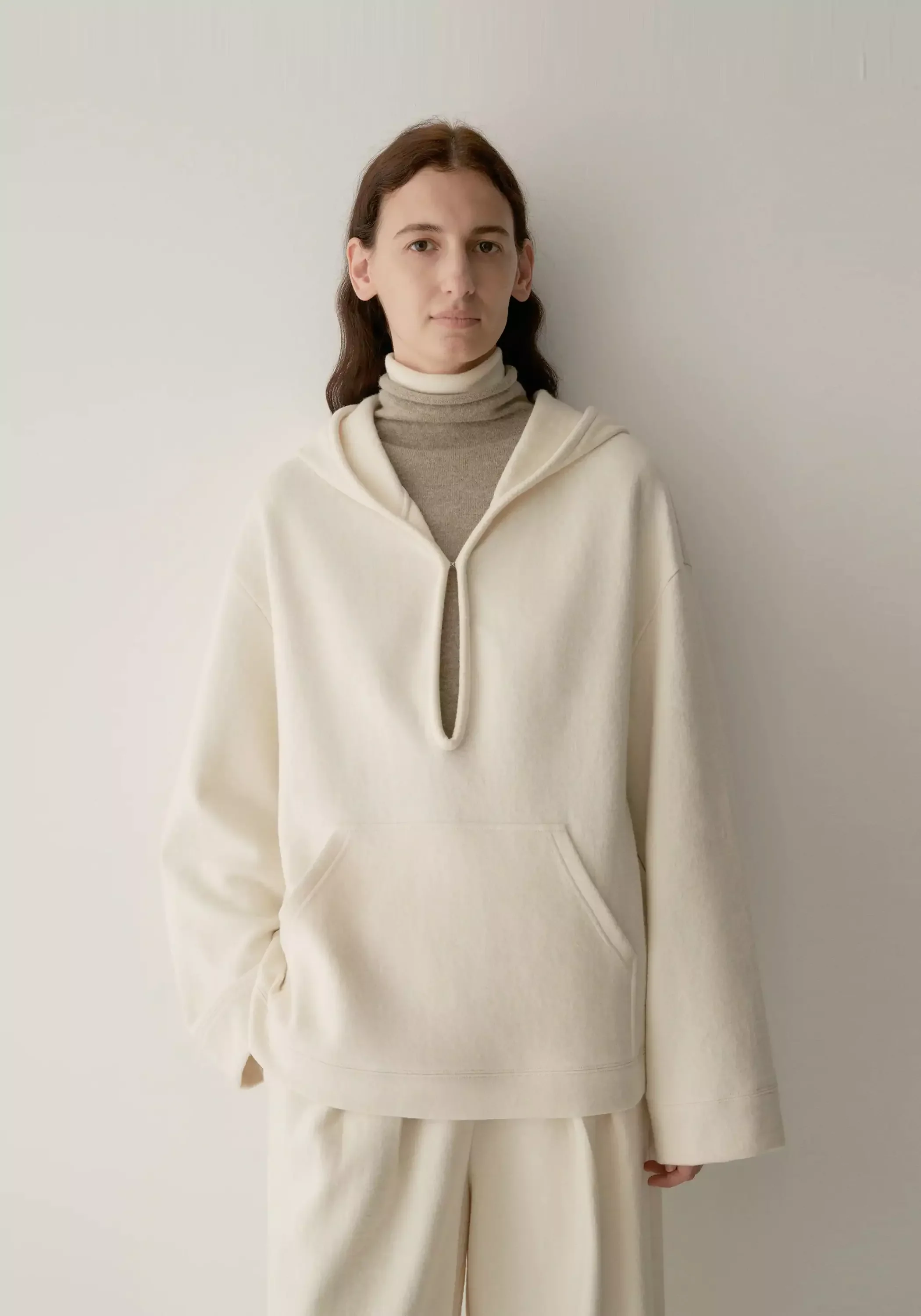 Two-way Wool Hoodie