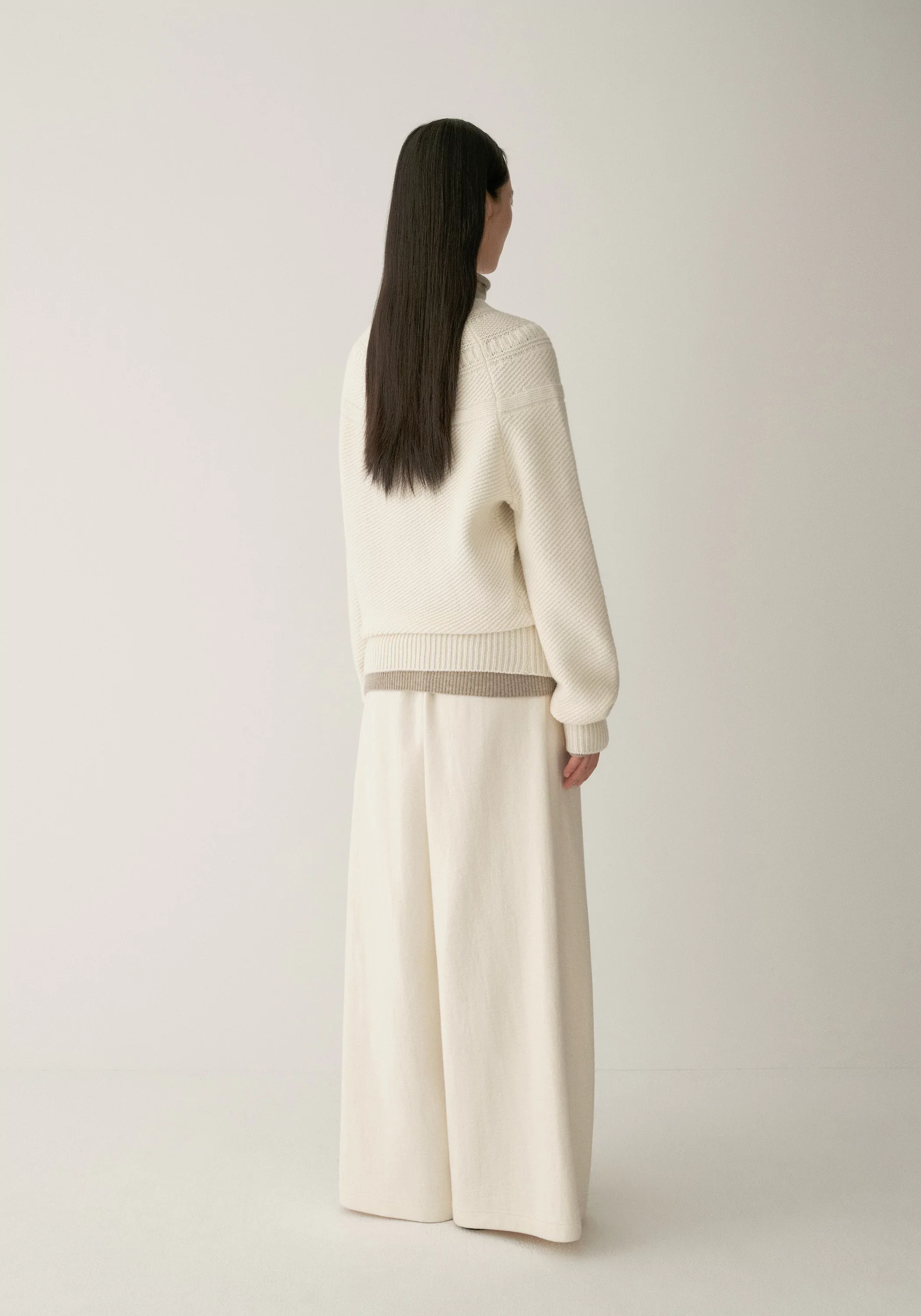 Merino Wool Crewneck Knit Top - Image 17
