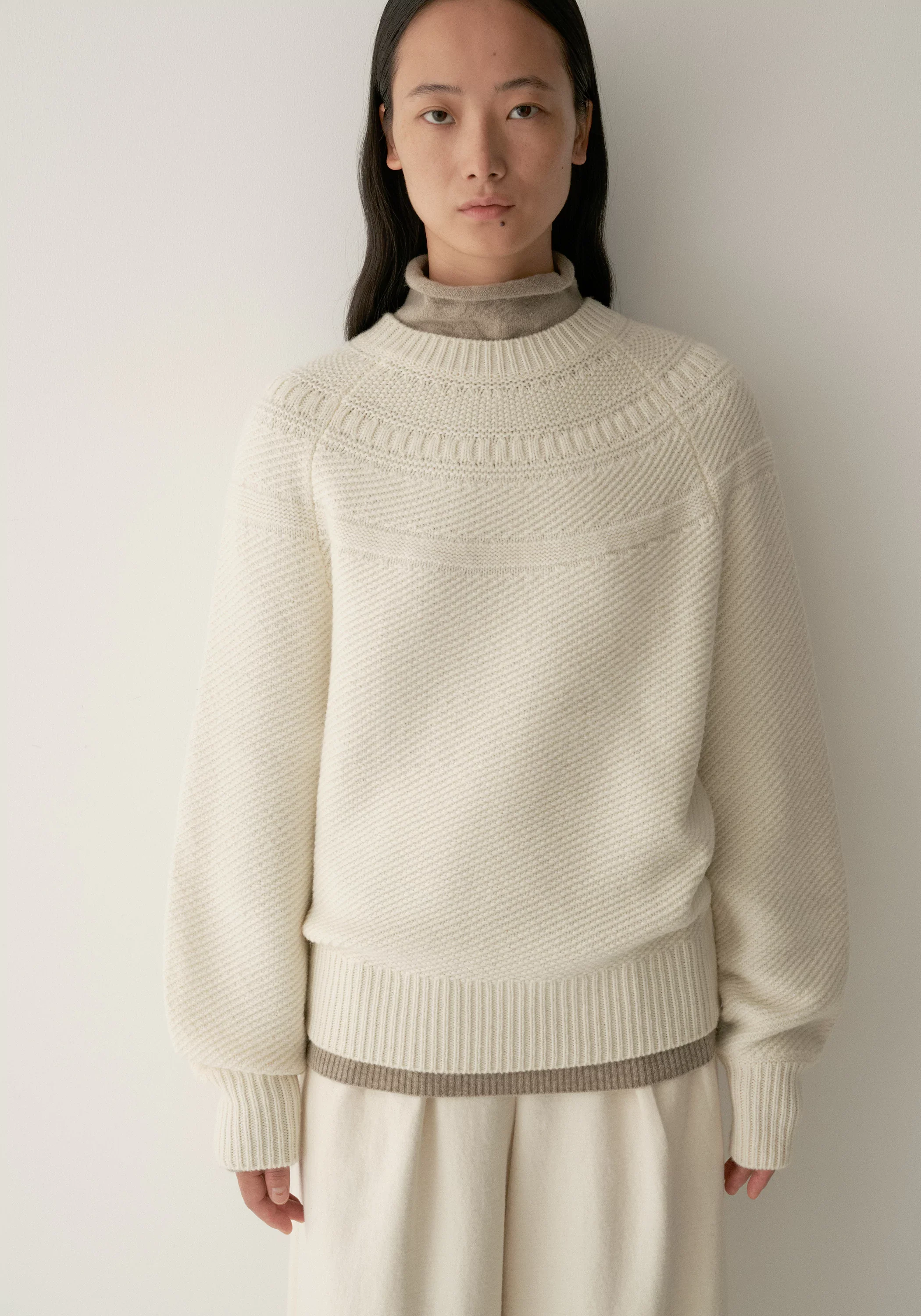 Merino Wool Crewneck Knit Top - Image 18