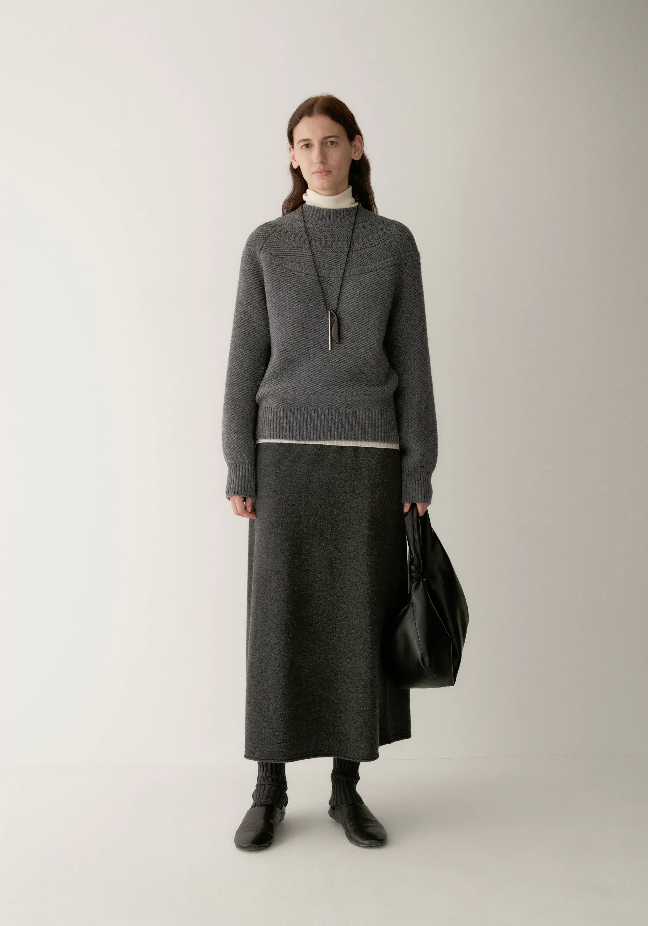 Merino Wool Crewneck Knit Top - Image 2