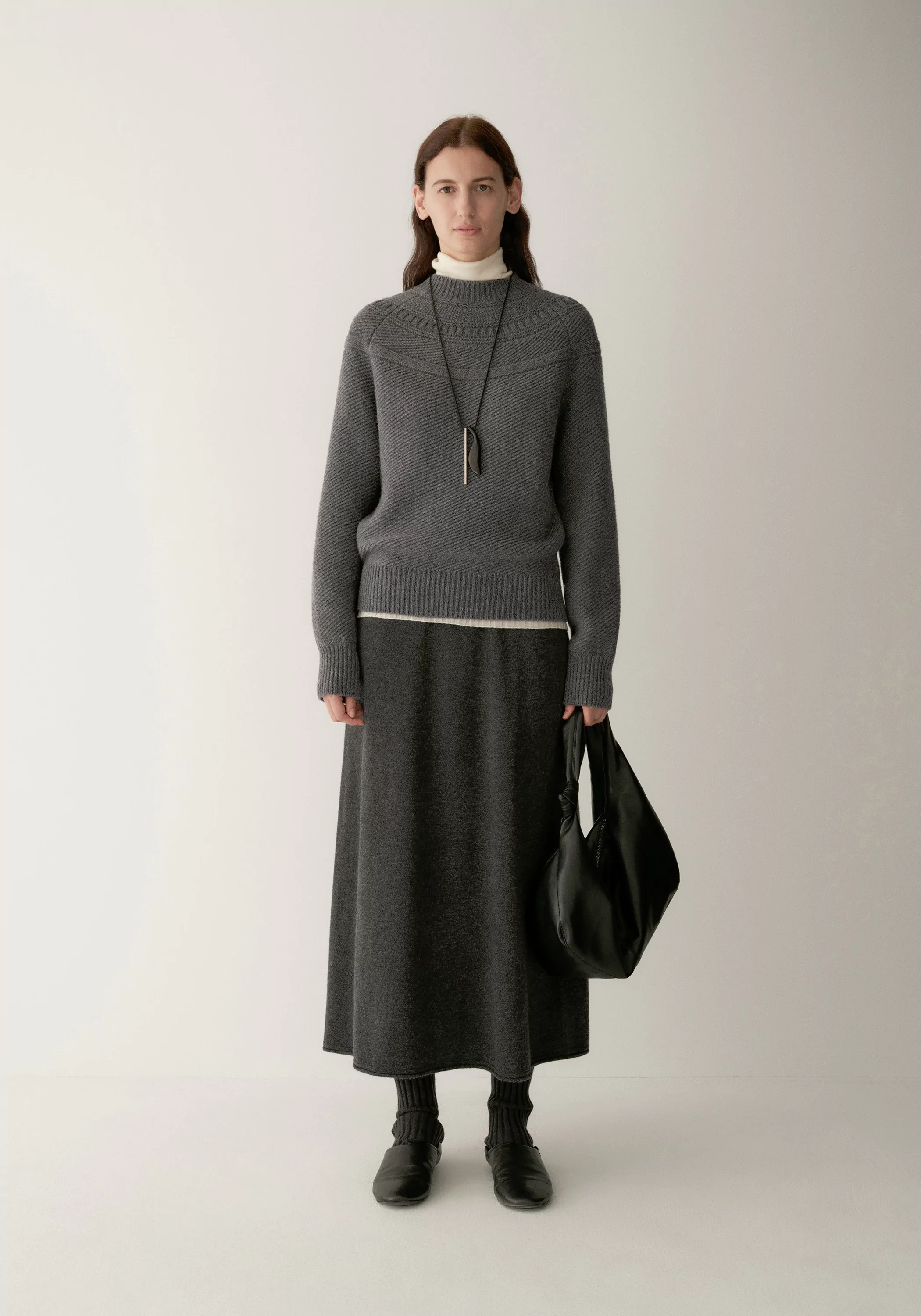 Merino Wool Crewneck Knit Top - Image 4