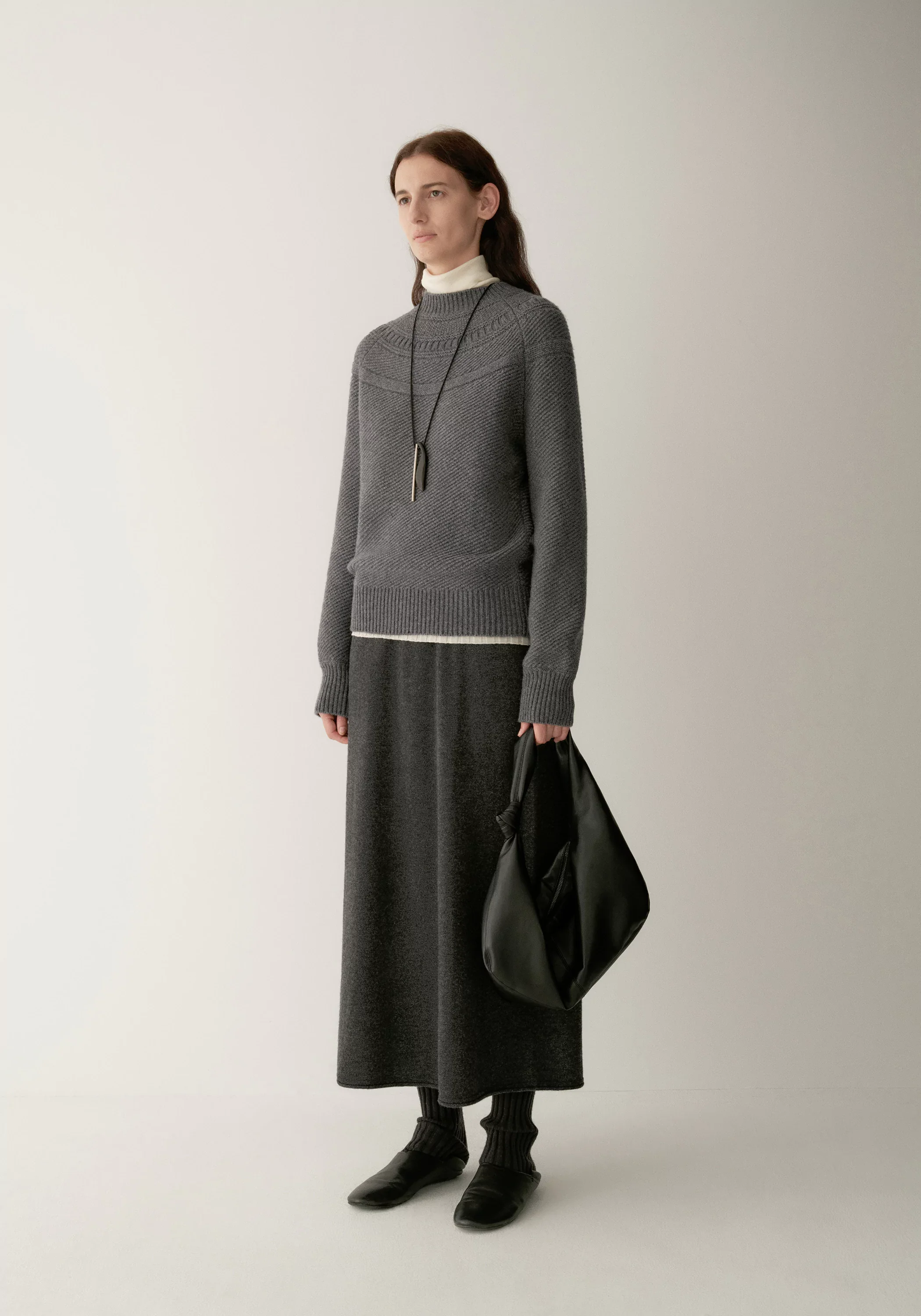 Merino Wool Crewneck Knit Top - Image 5