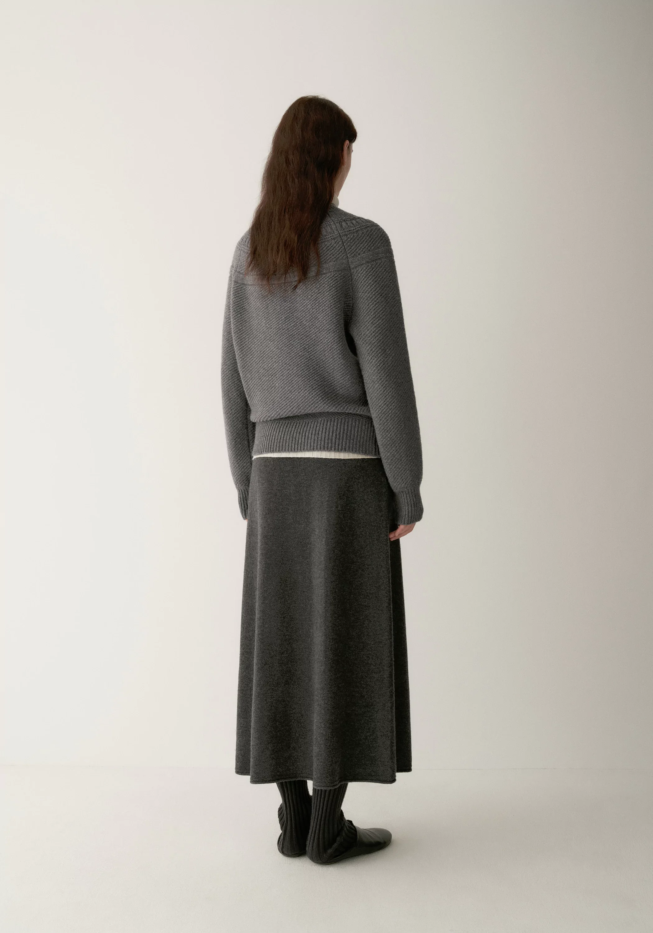 Merino Wool Crewneck Knit Top - Image 6