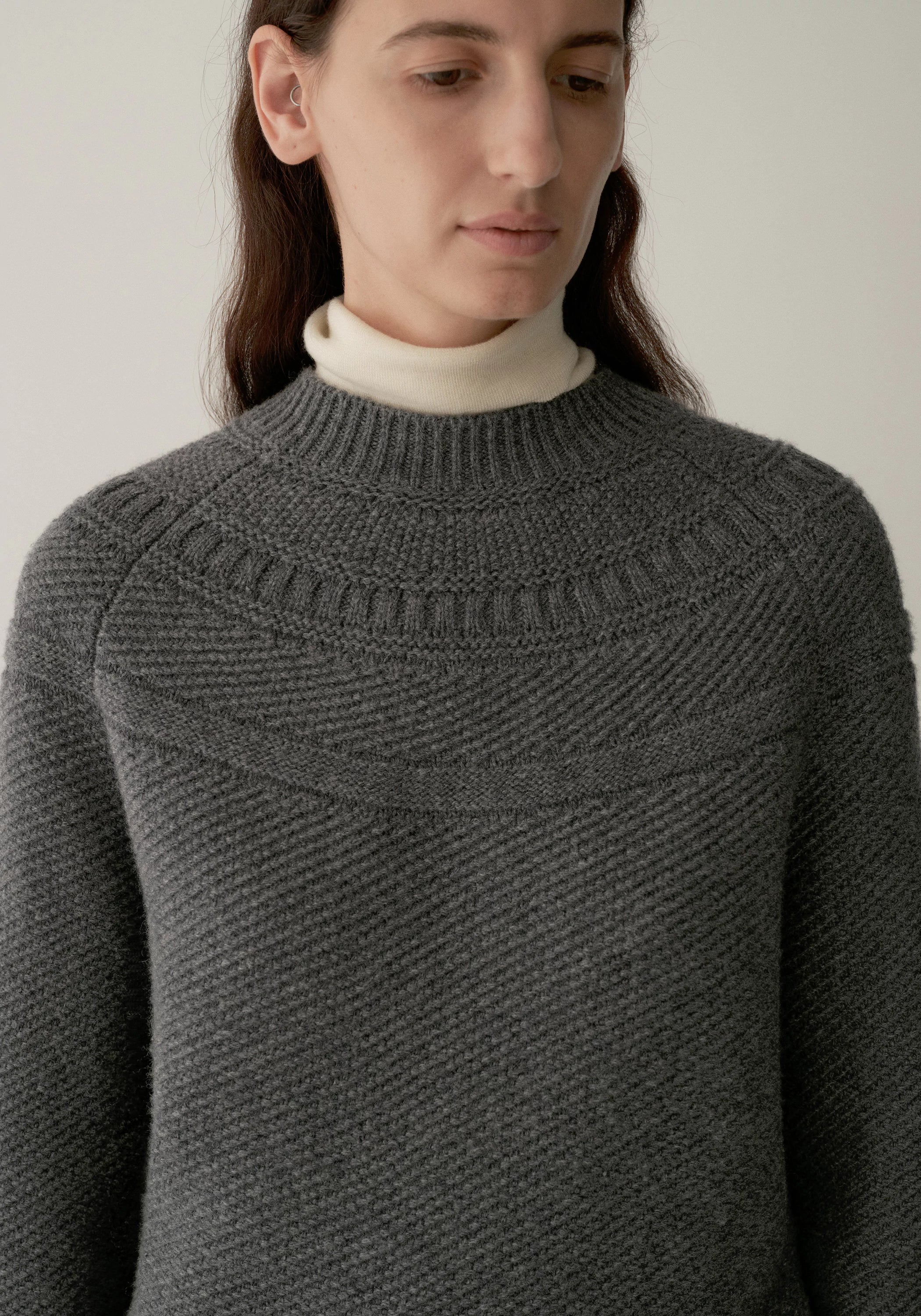 Merino Wool Crewneck Knit Top - Image 8