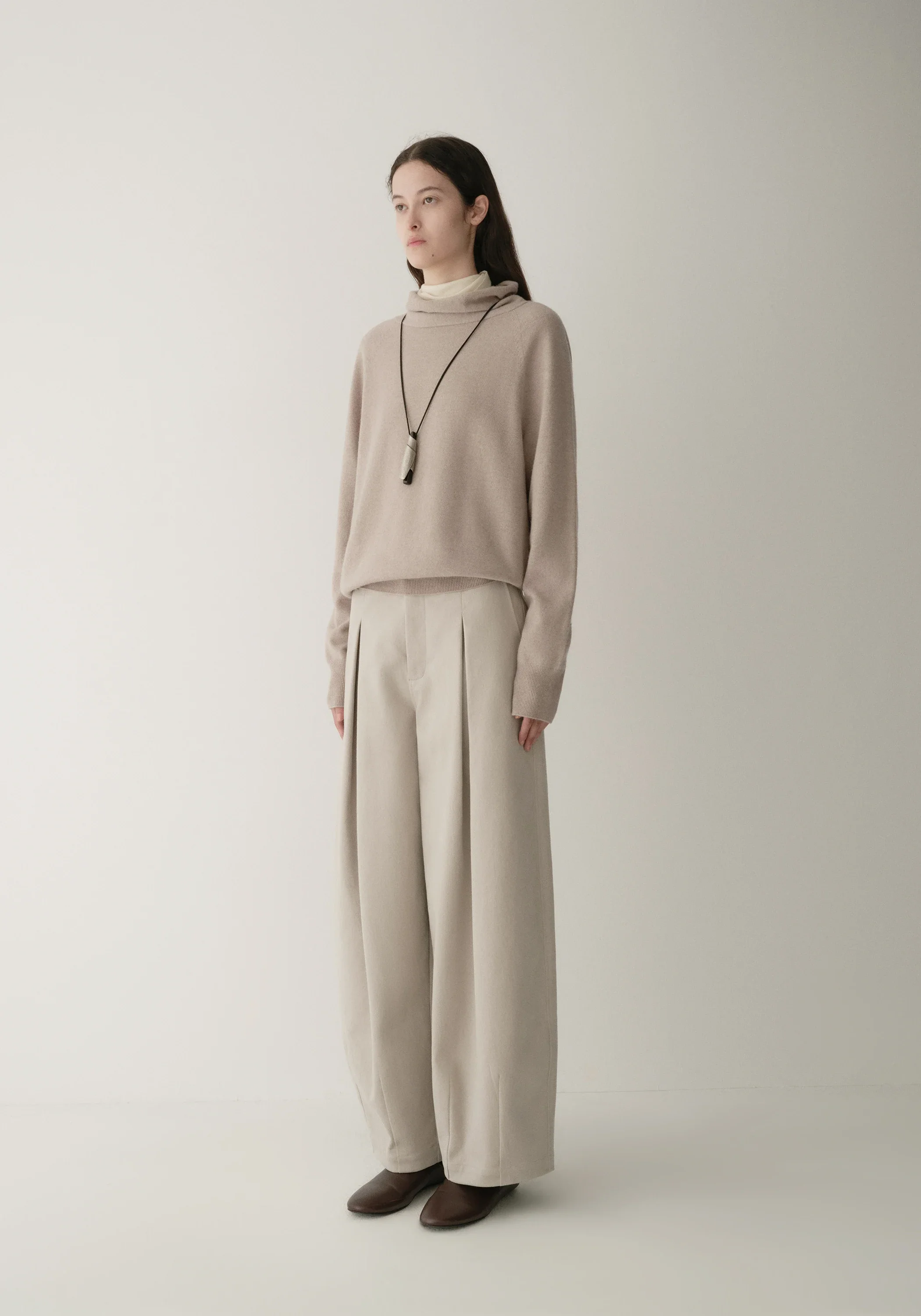 Merino Wool Cocoon-Silhouette Knit Top - Image 10