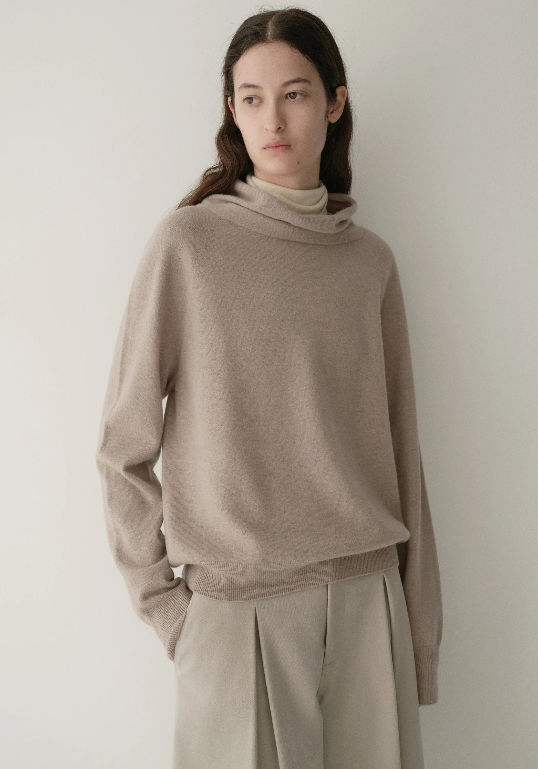 Merino Wool Cocoon-Silhouette Knit Top - Image 11