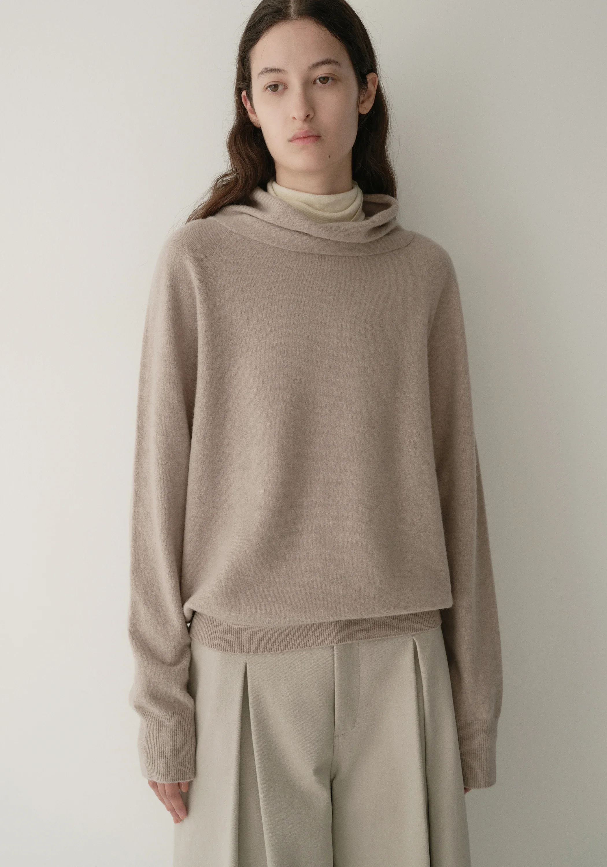 Merino Wool Cocoon-Silhouette Knit Top - Image 3