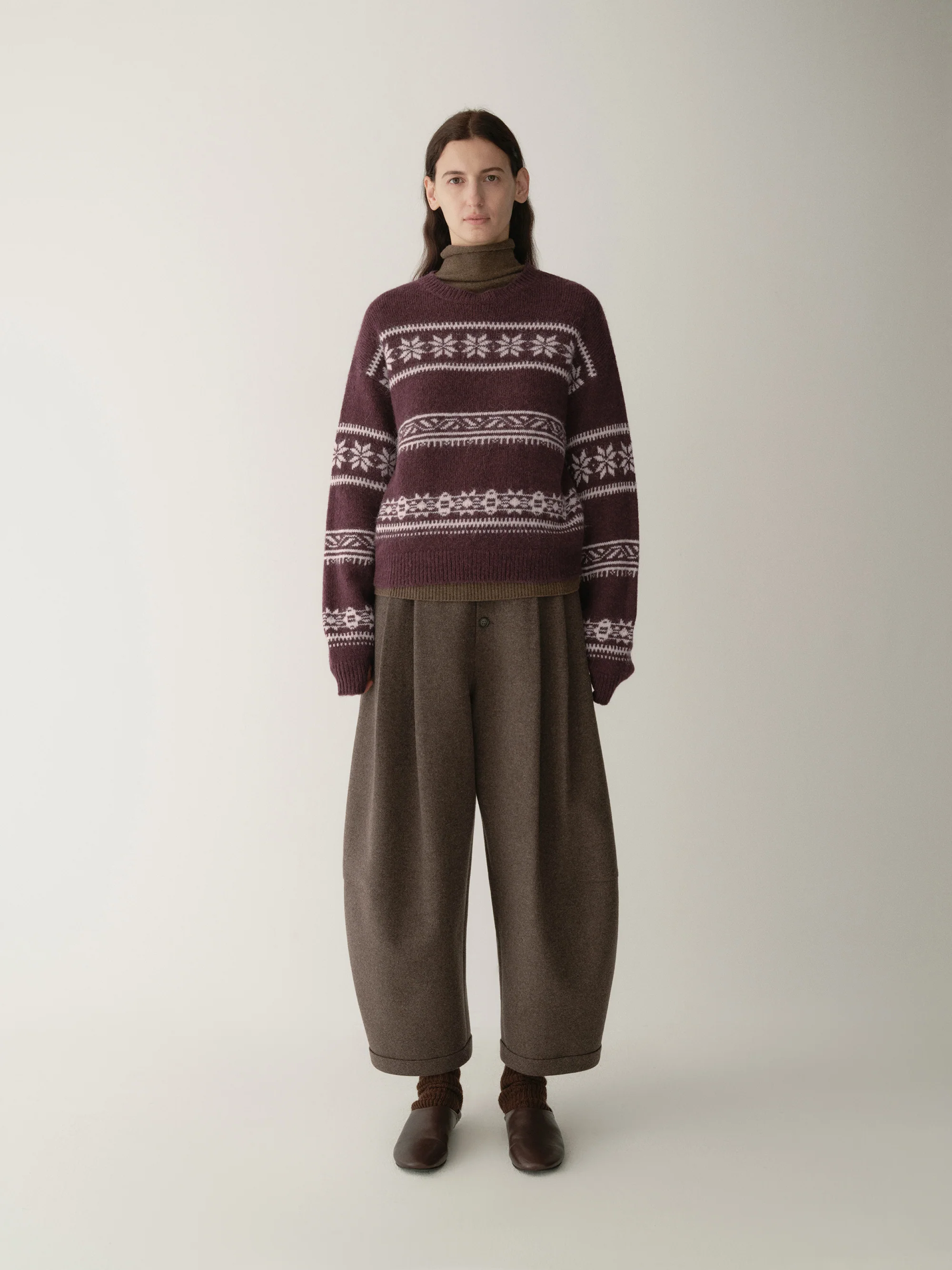 Micro-cocoon Fair Isle Knit Top - Image 11