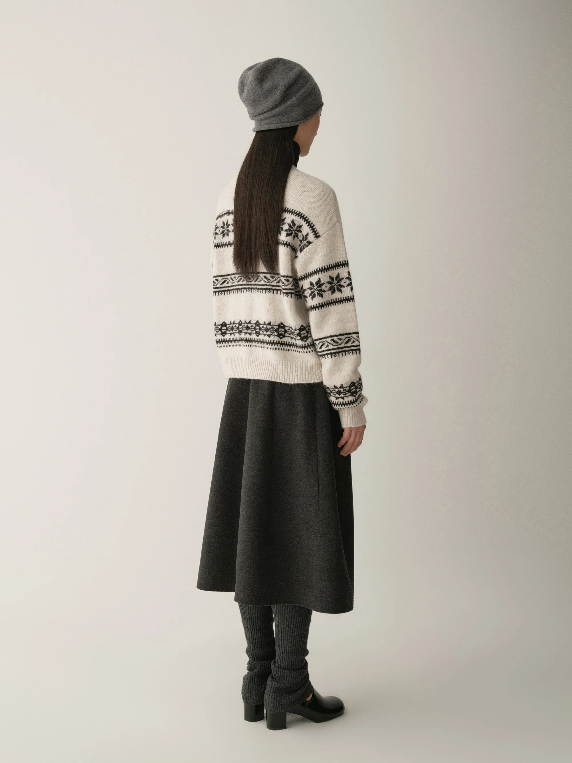 Micro-cocoon Fair Isle Knit Top - Image 5