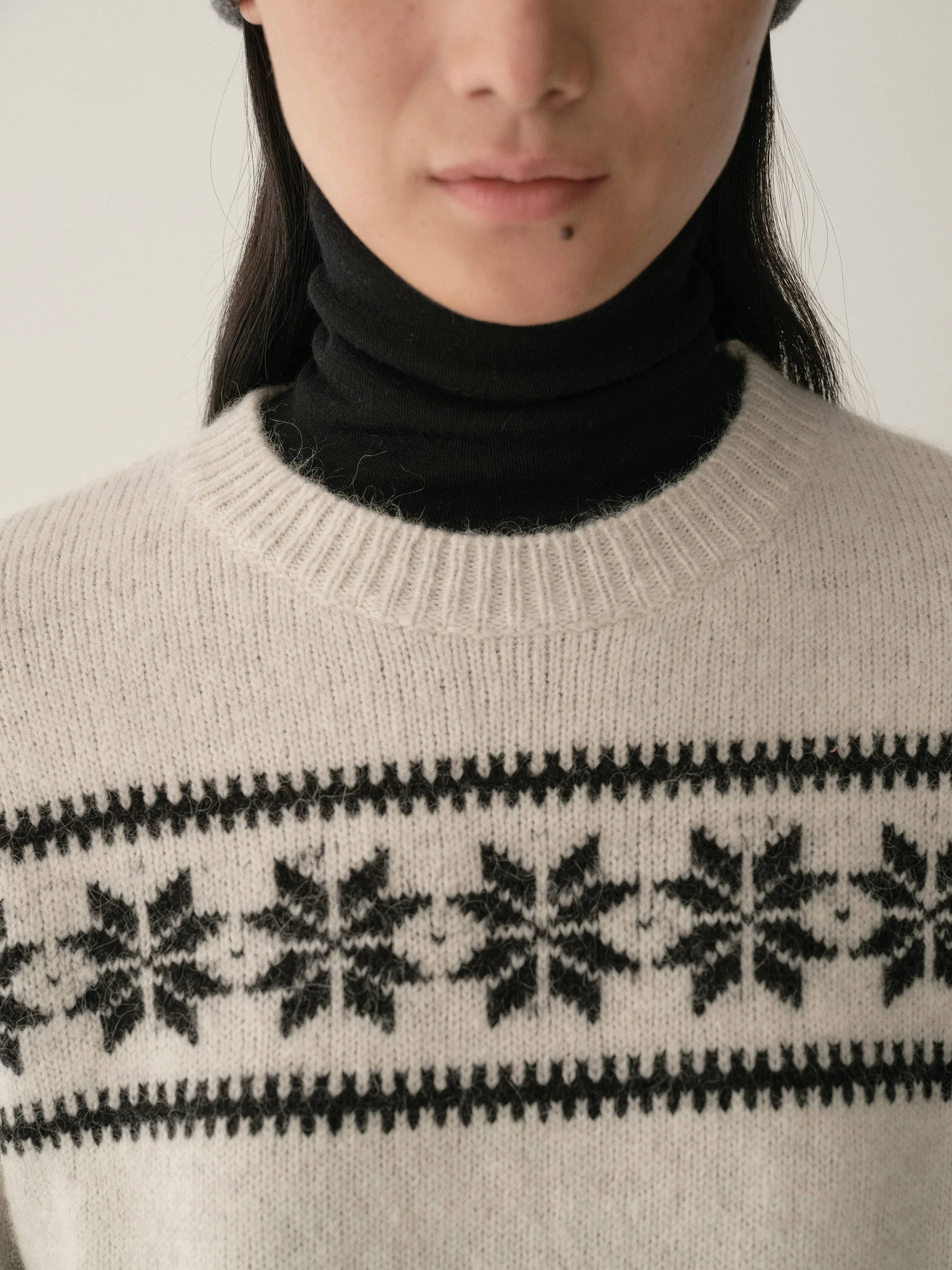 Micro-cocoon Fair Isle Knit Top - Image 7