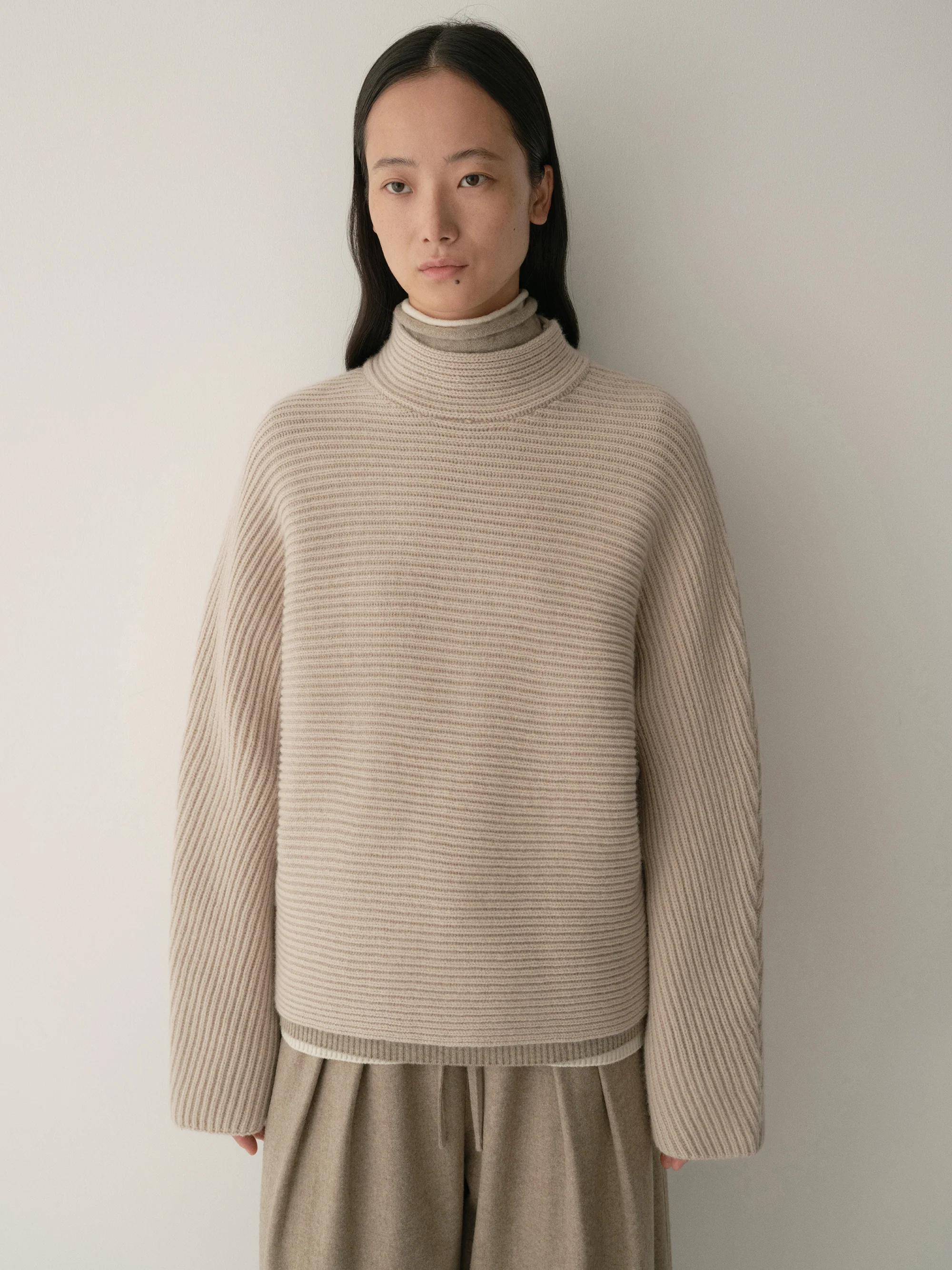 Meino Wool Ribbed Knit Top - Image 7