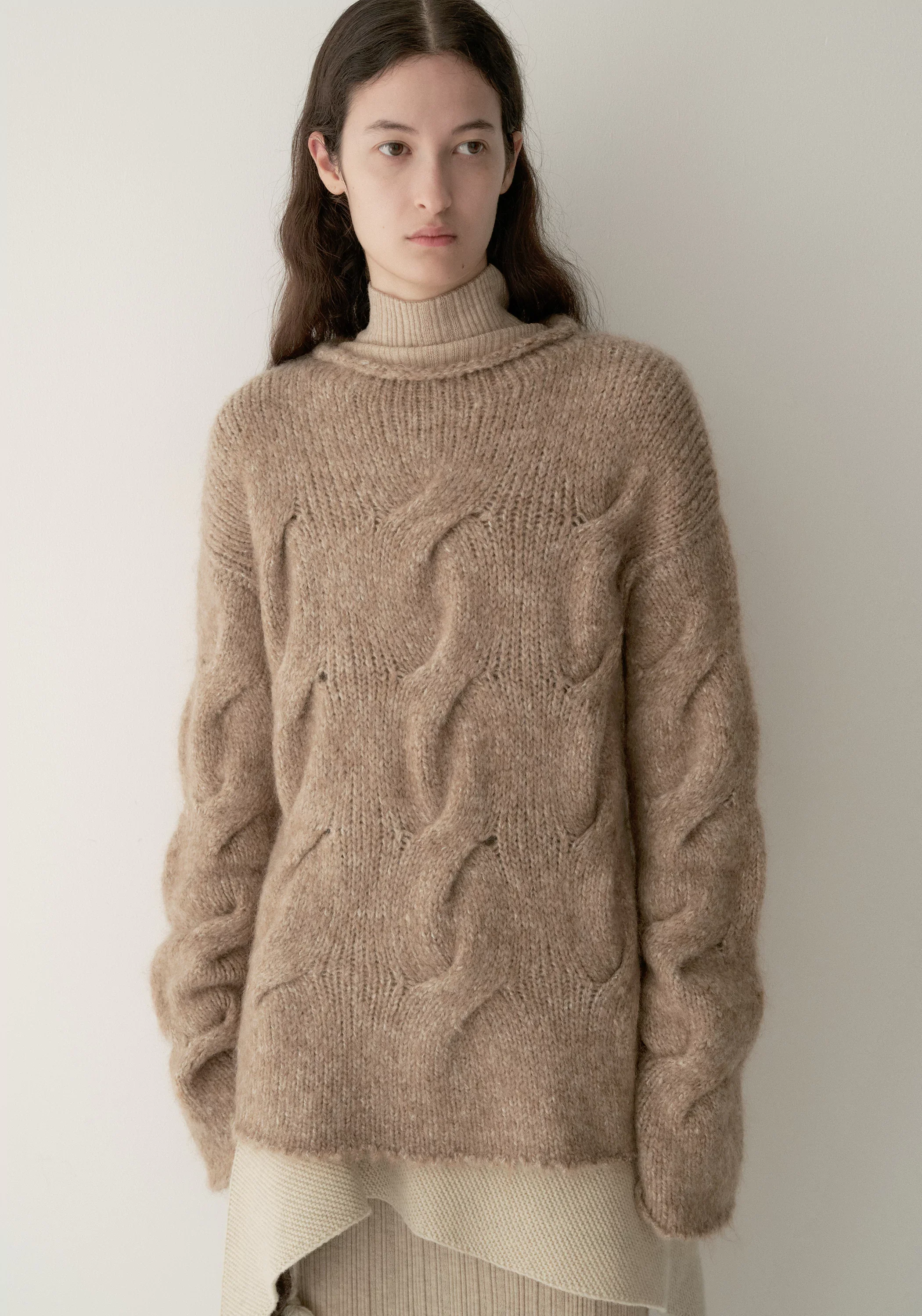 Hand-knitted Mohair-wool Sweater - Image 14
