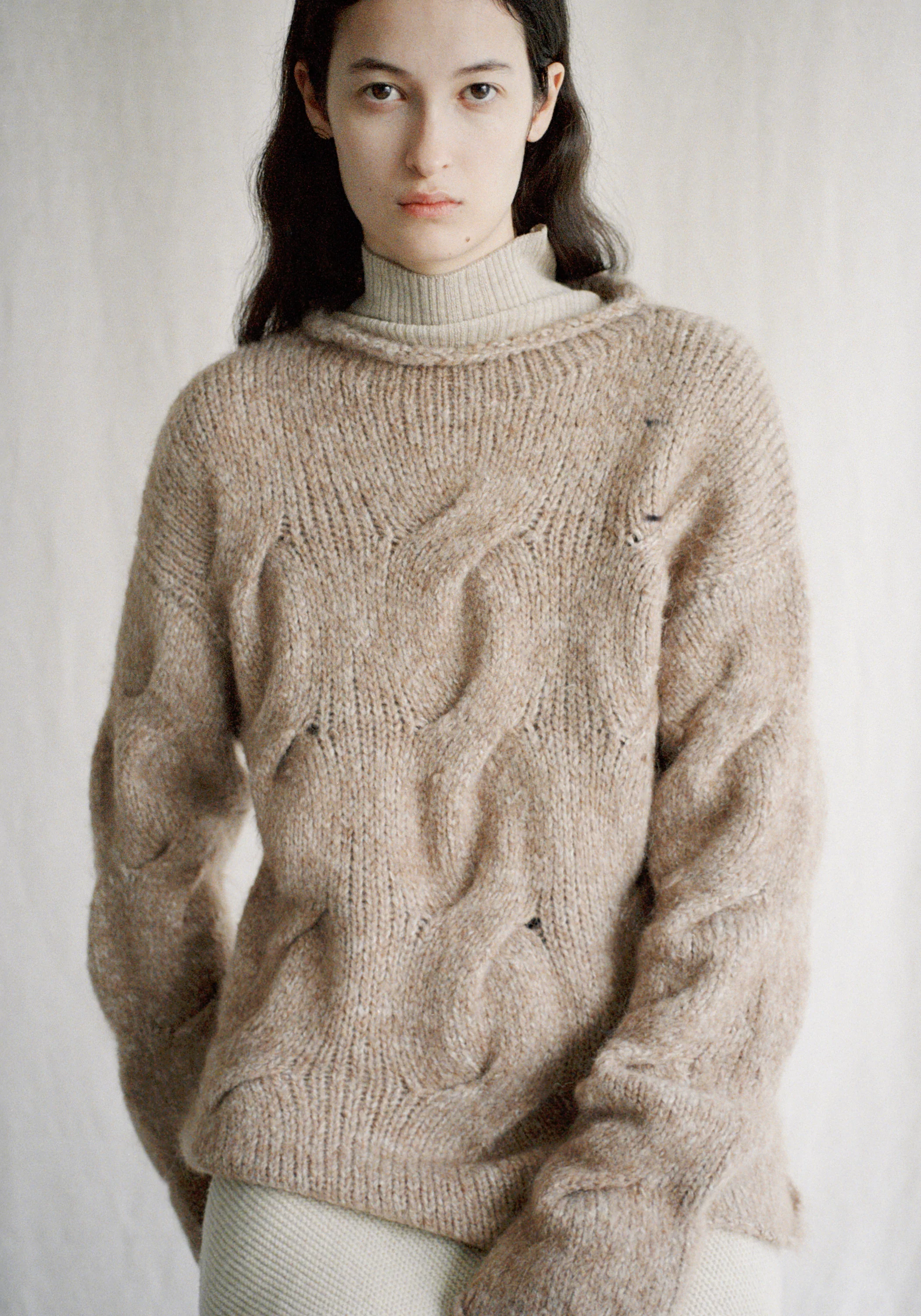 Hand-knitted Mohair-wool Sweater - Image 20