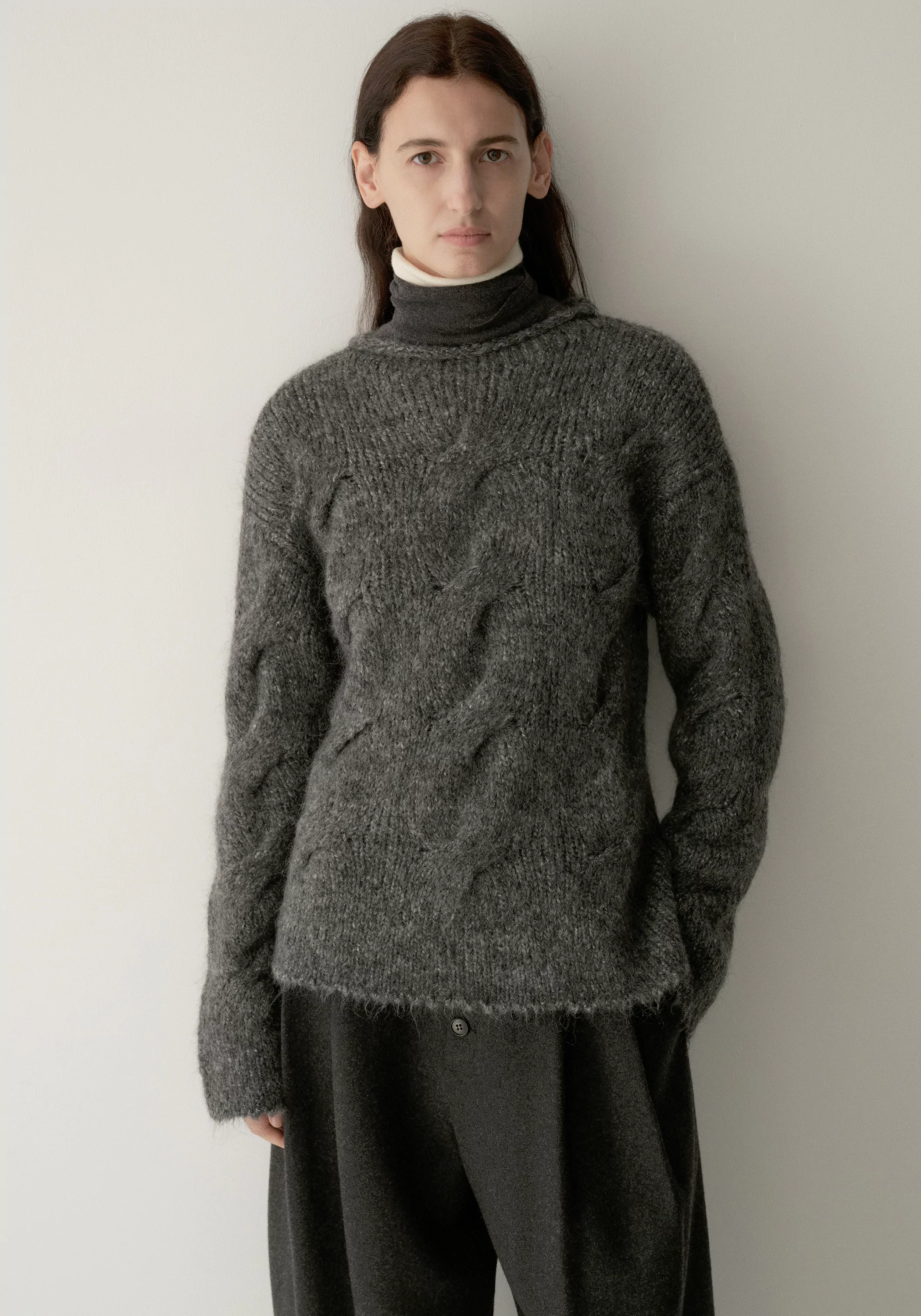 Hand-knitted Mohair-wool Sweater - Image 6