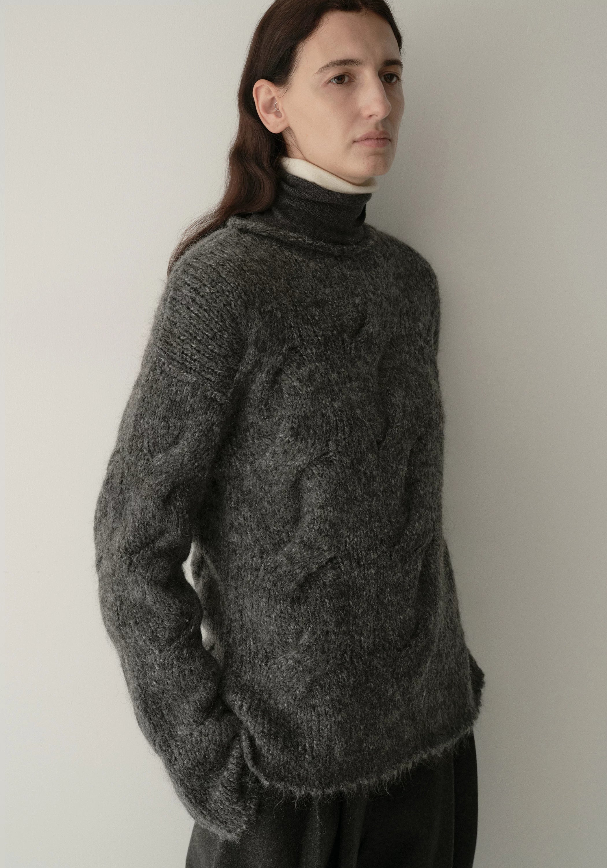 Hand-knitted Mohair-wool Sweater - Image 7