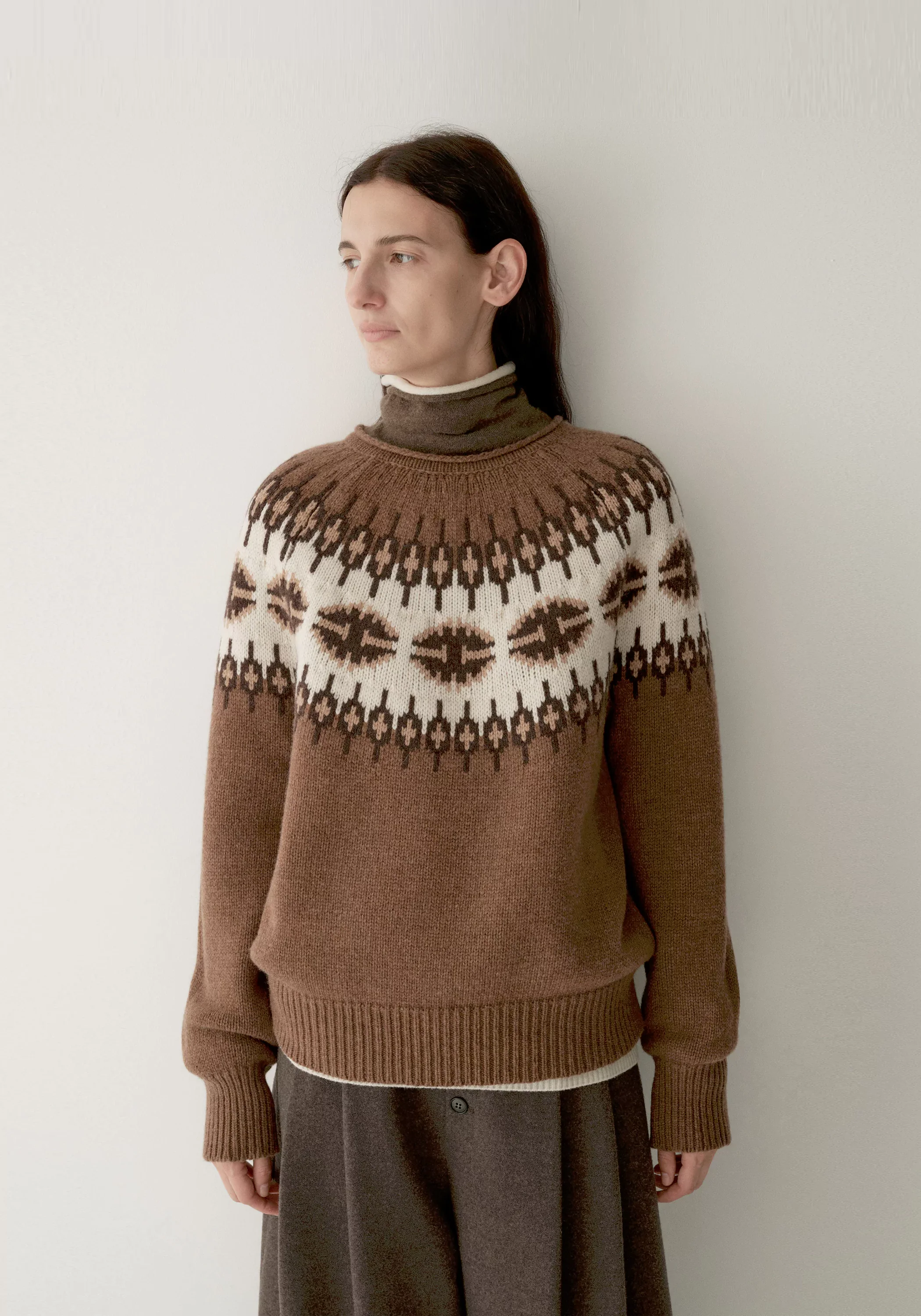 Merino Wool Fair Isle Pullover