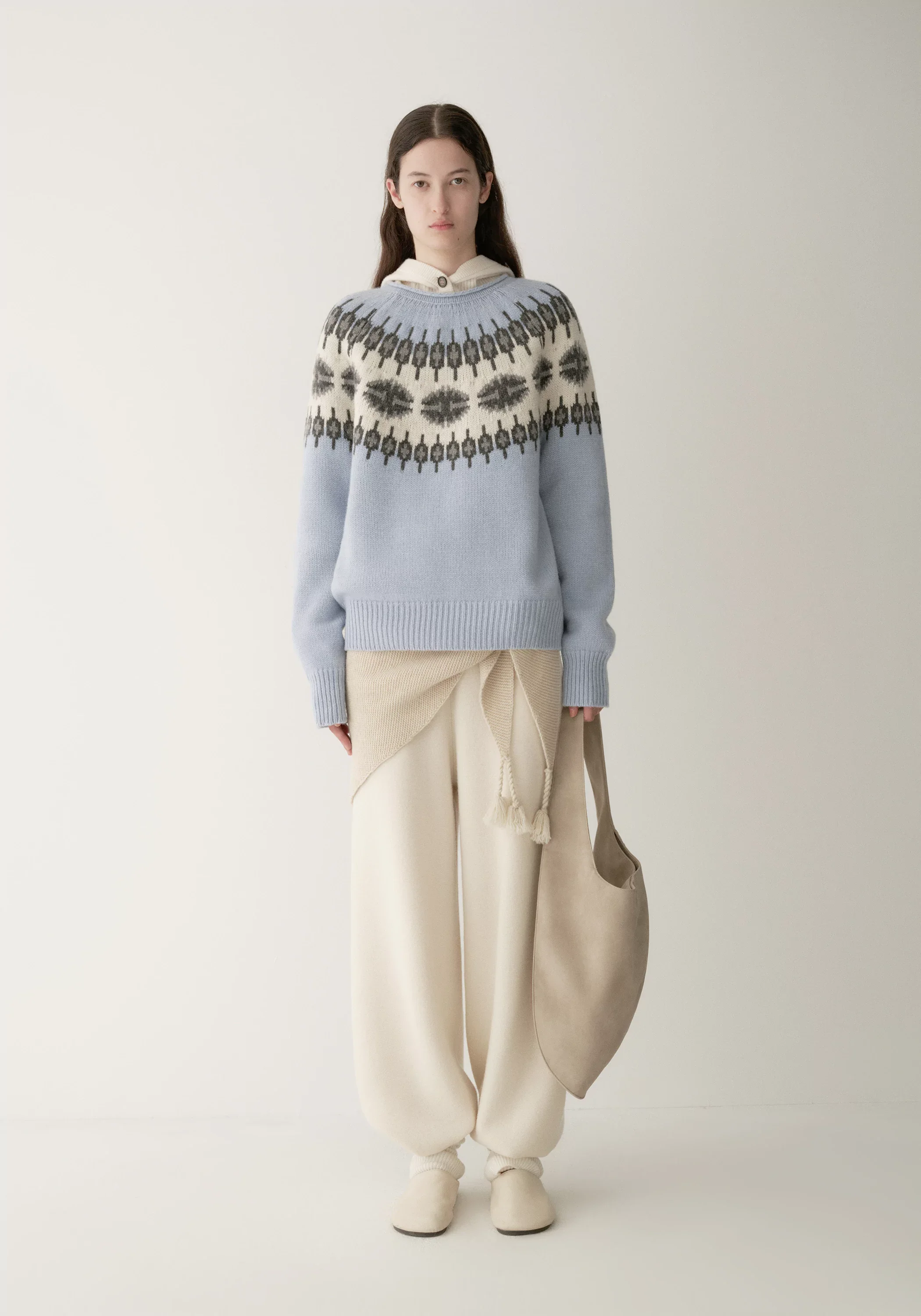 Merino Wool Fair Isle Pullover - Image 12