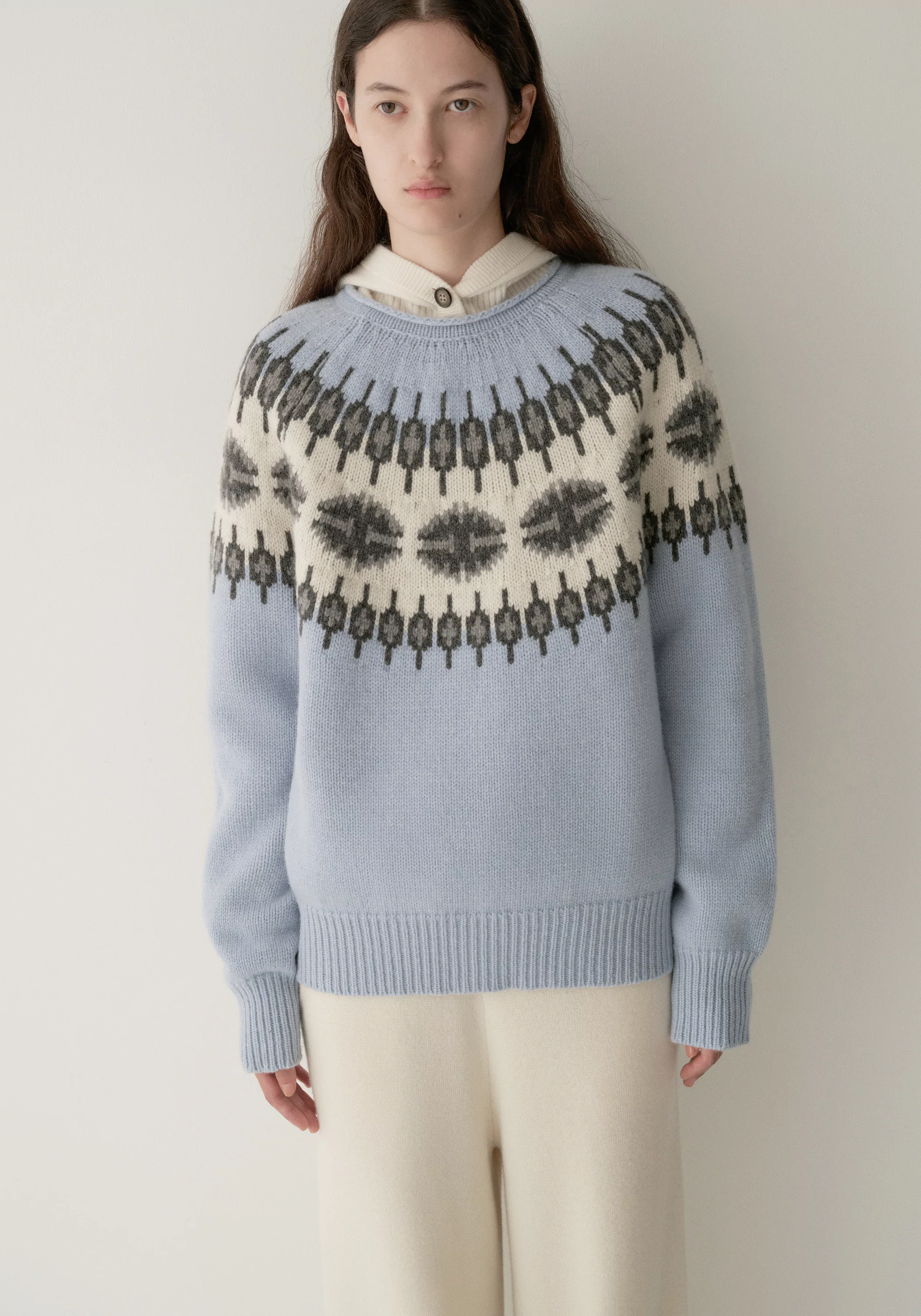 Merino Wool Fair Isle Pullover - Image 15