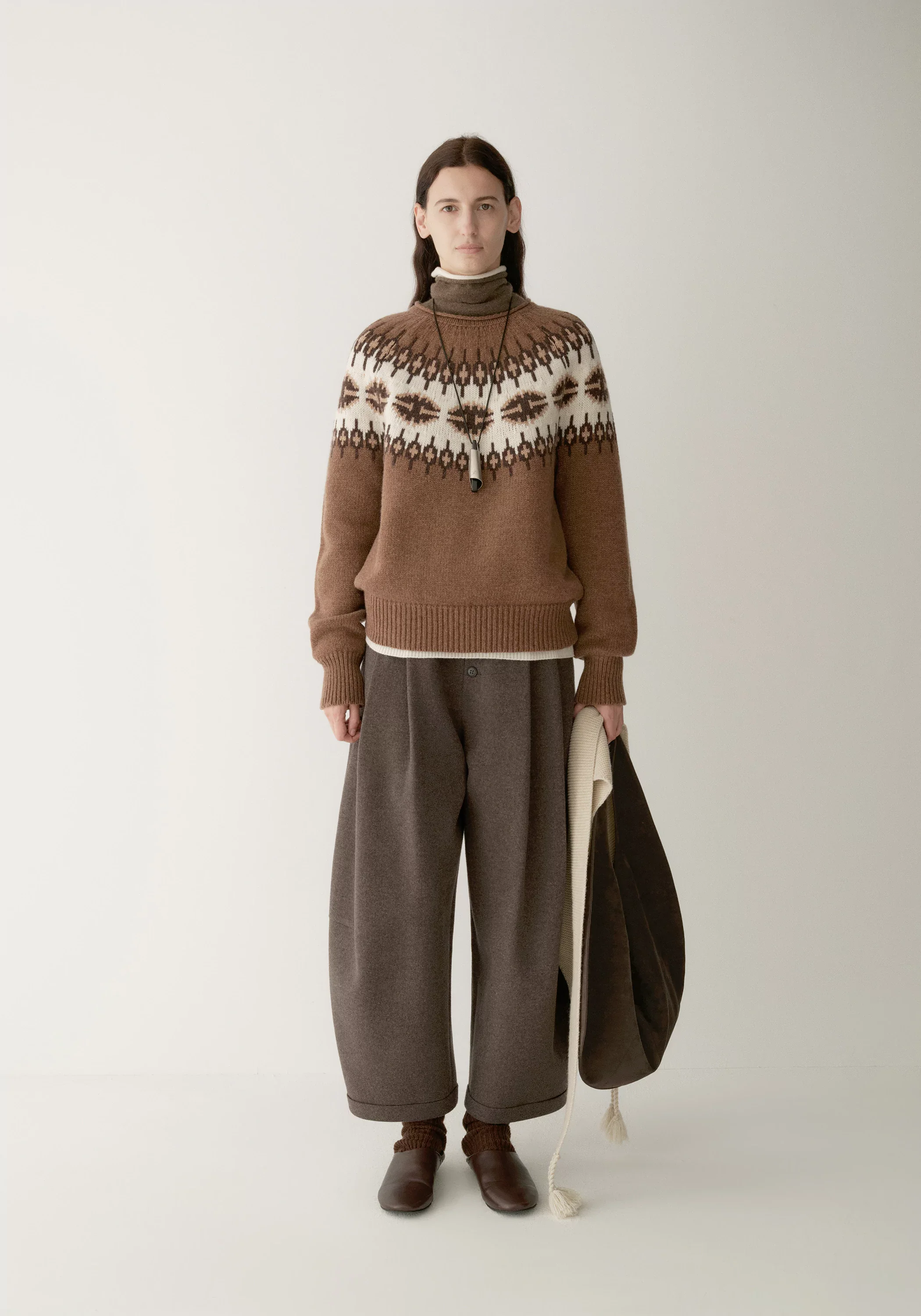 Merino Wool Fair Isle Pullover - Image 2