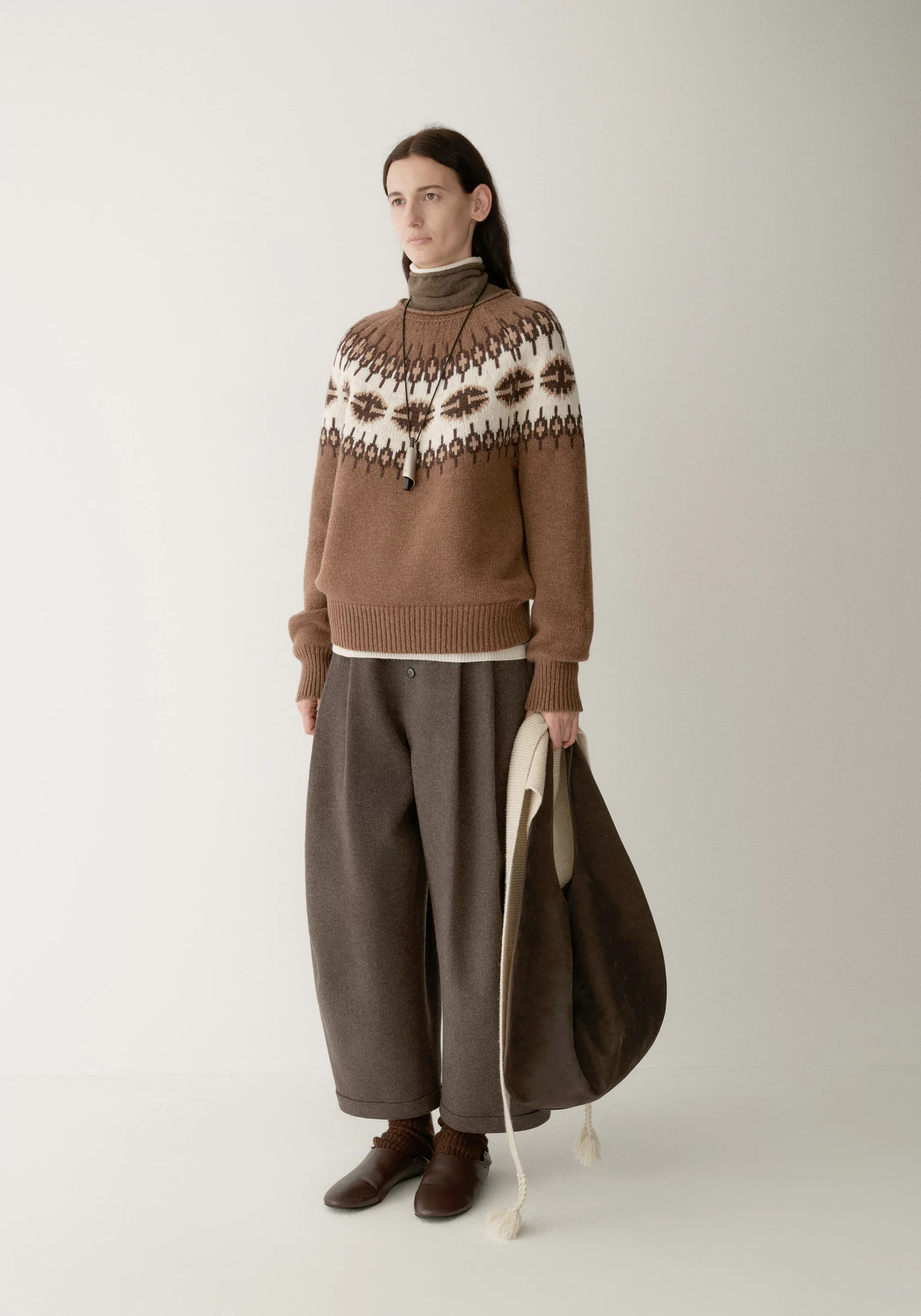 Merino Wool Fair Isle Pullover - Image 4