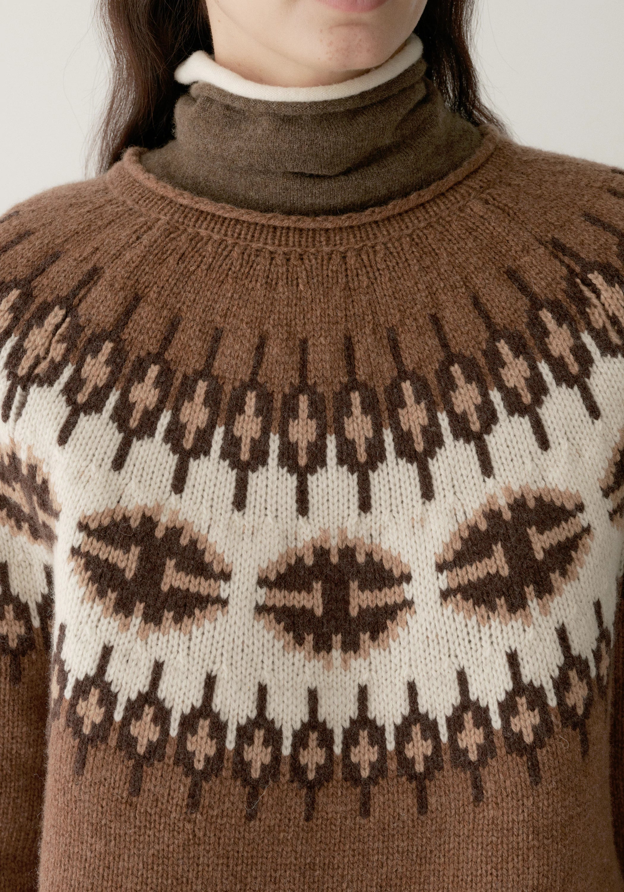 Merino Wool Fair Isle Pullover - Image 7
