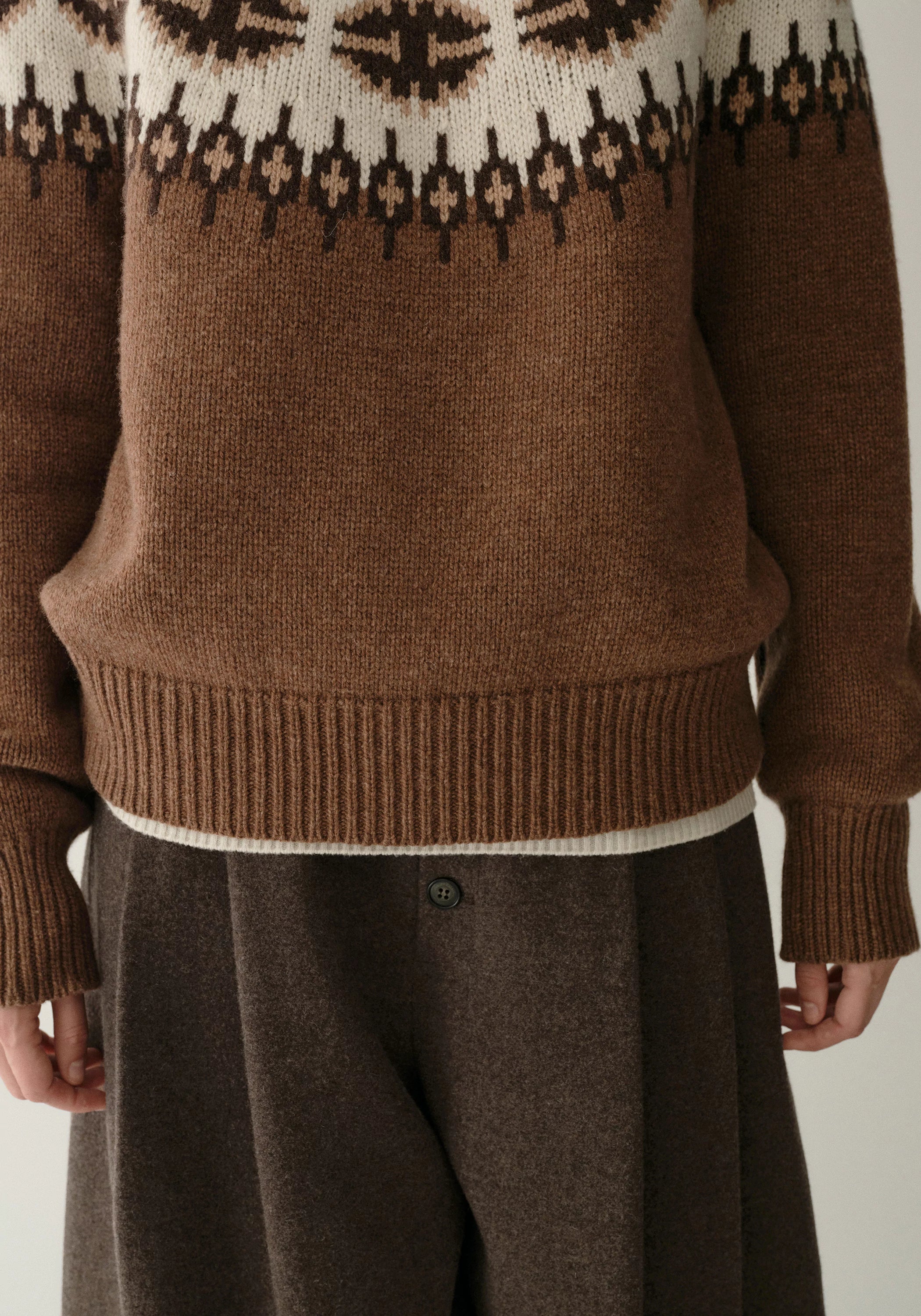 Merino Wool Fair Isle Pullover - Image 8
