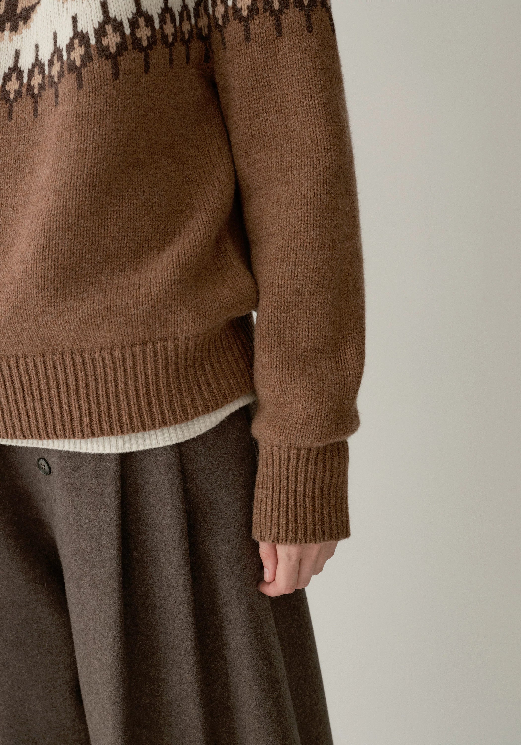 Merino Wool Fair Isle Pullover - Image 9