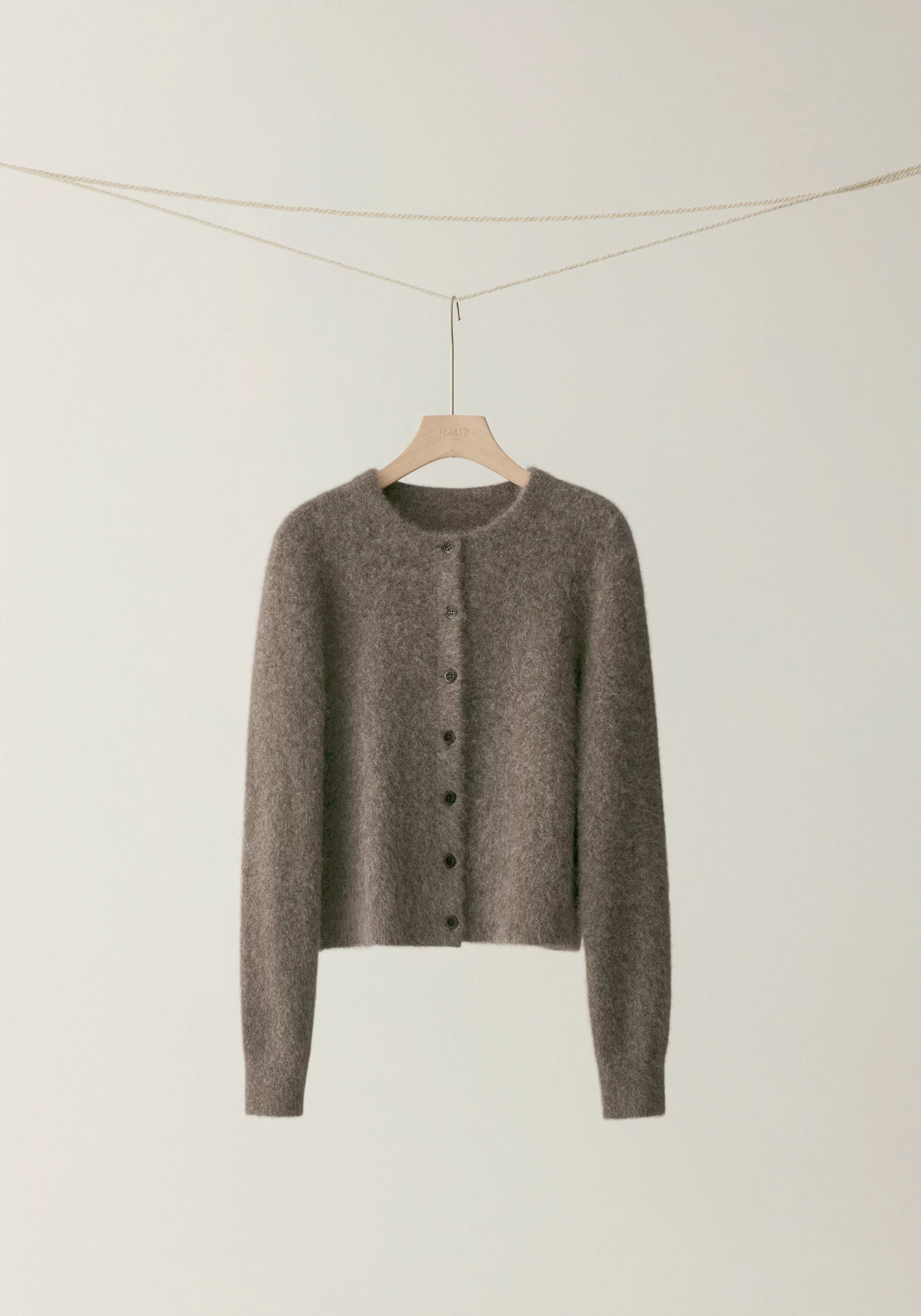 Yak-alpaca Crewneck Cardigan - Image 10