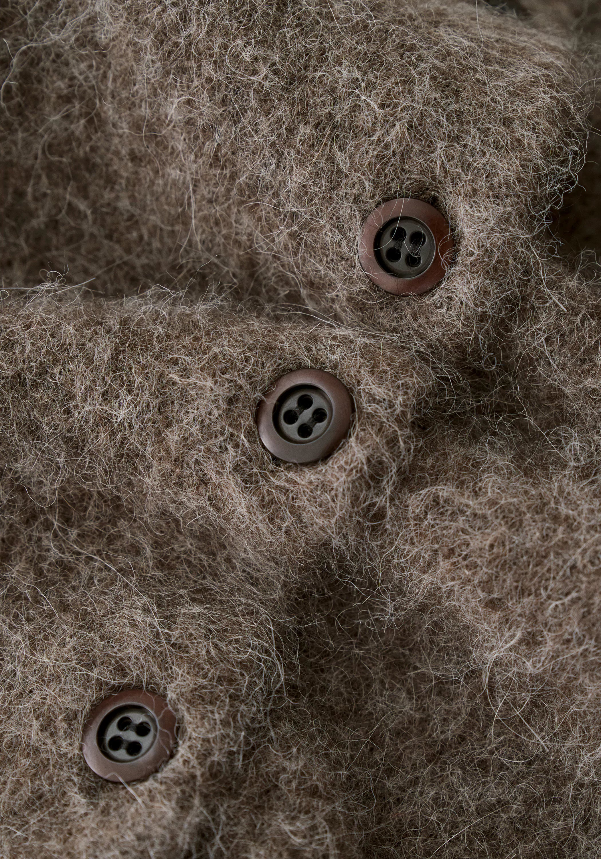 Yak-alpaca Crewneck Cardigan - Image 8