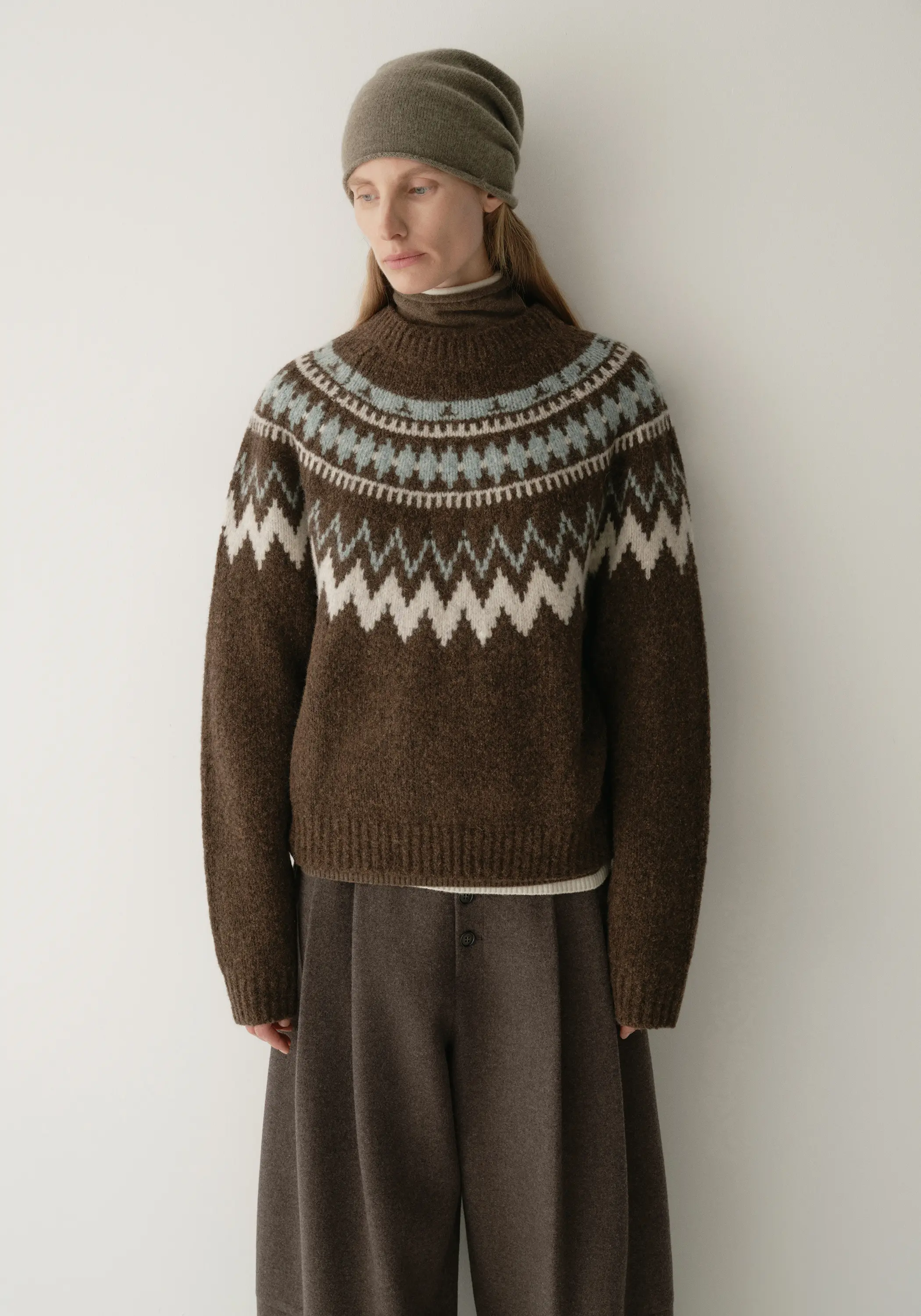 Merino Wool Fair Isle Top - Image 12