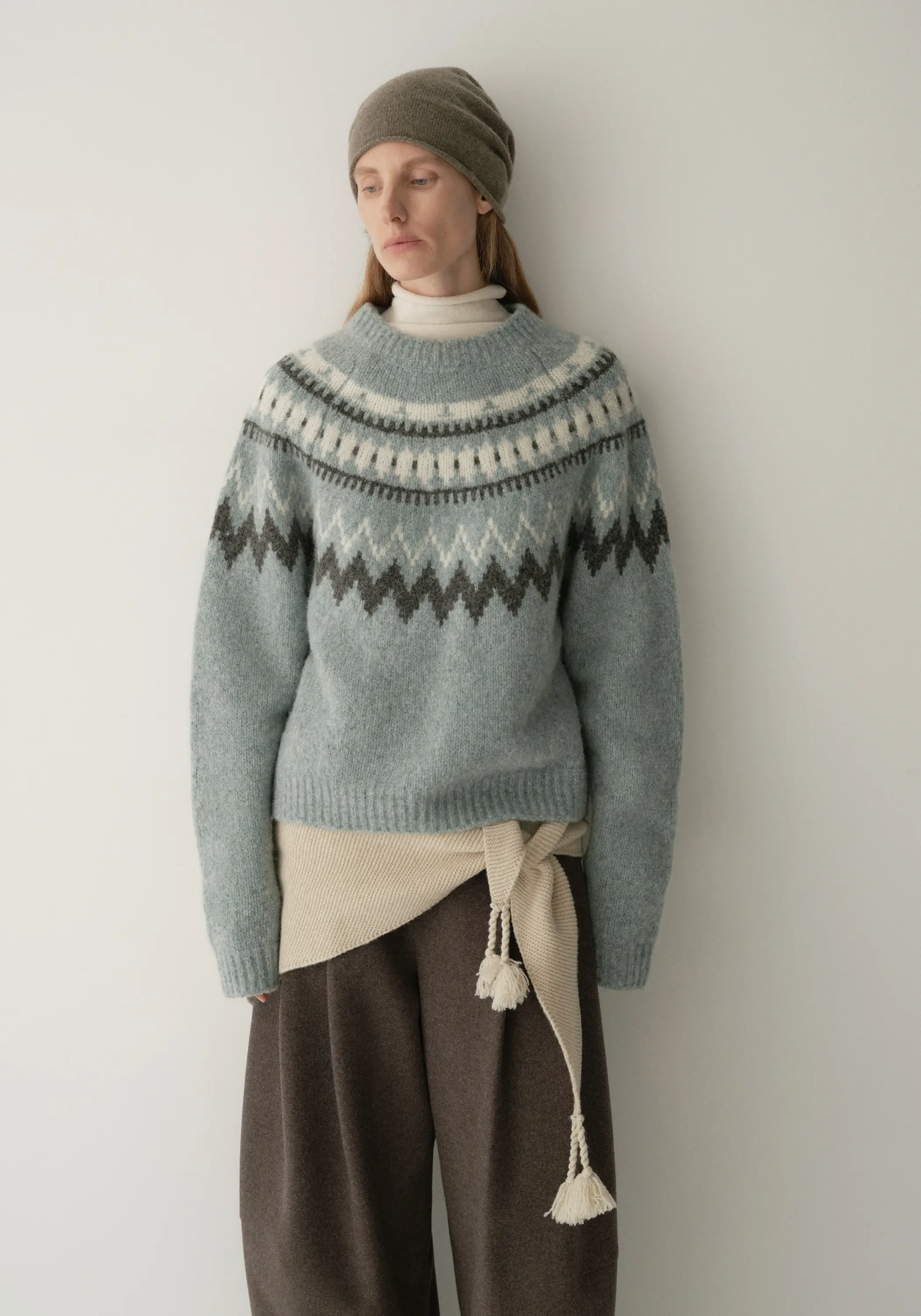 Merino Wool Fair Isle Top - Image 8