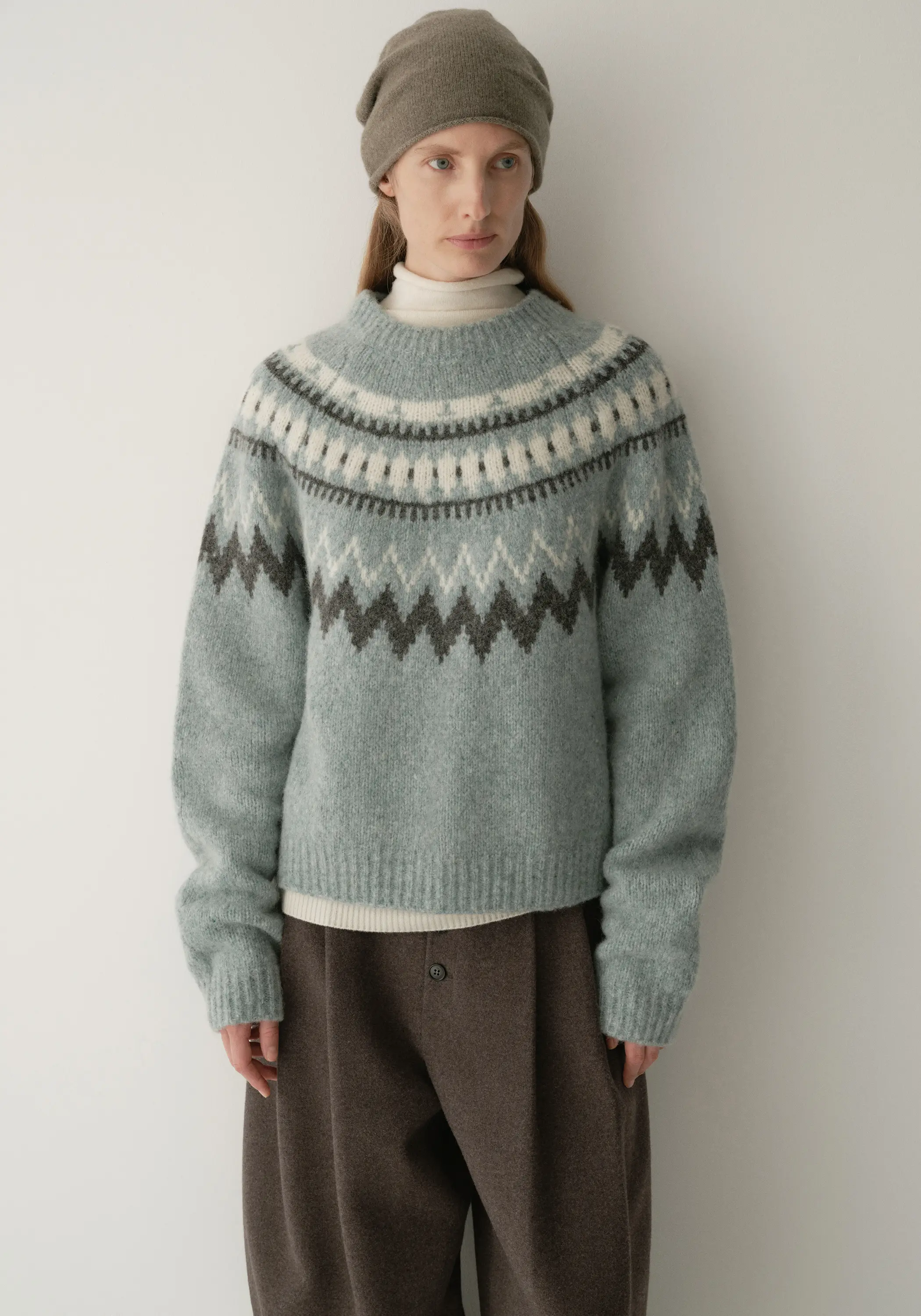Merino Wool Fair Isle Top - Image 9
