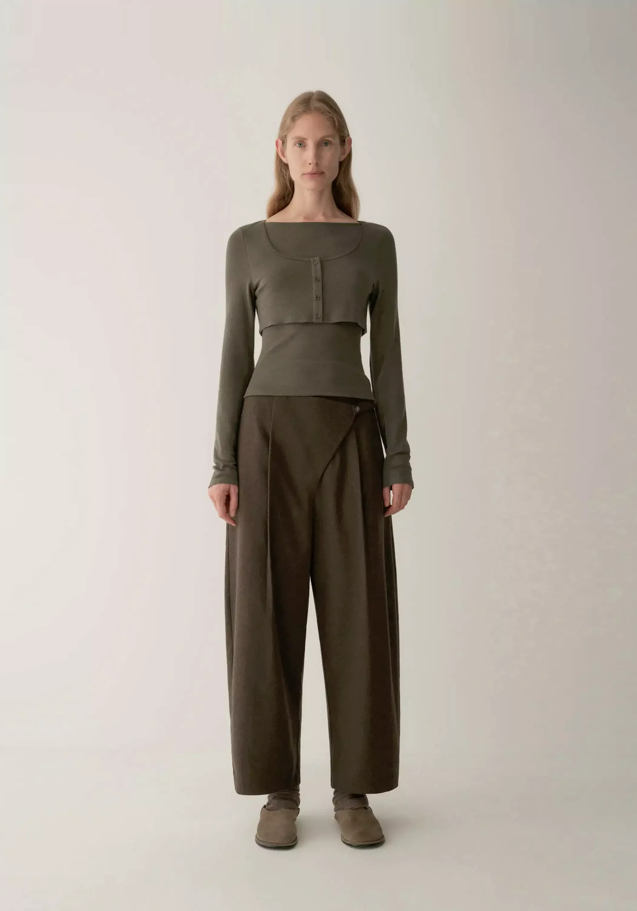 Asymmetric Cropped Pants - Image 3