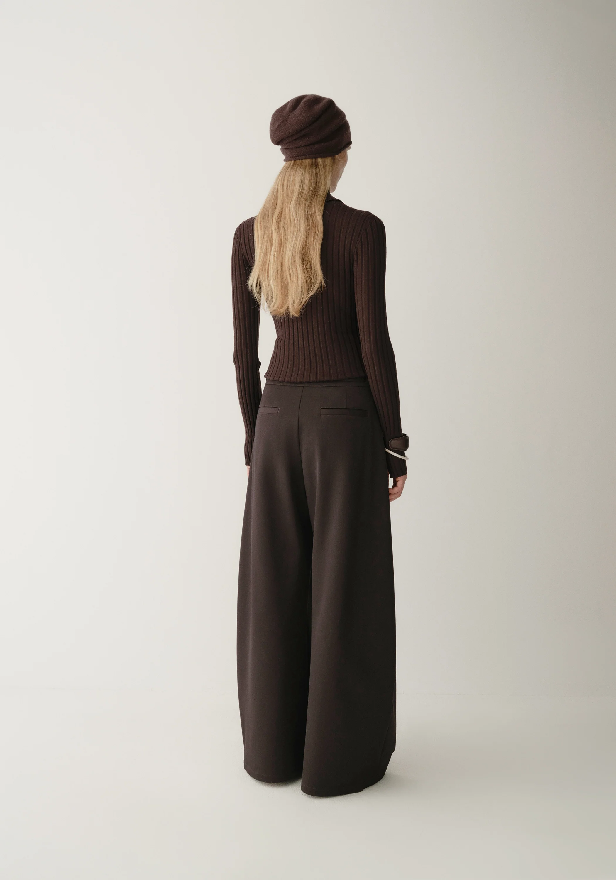 Asymmetric Wide-leg Pants - Image 6